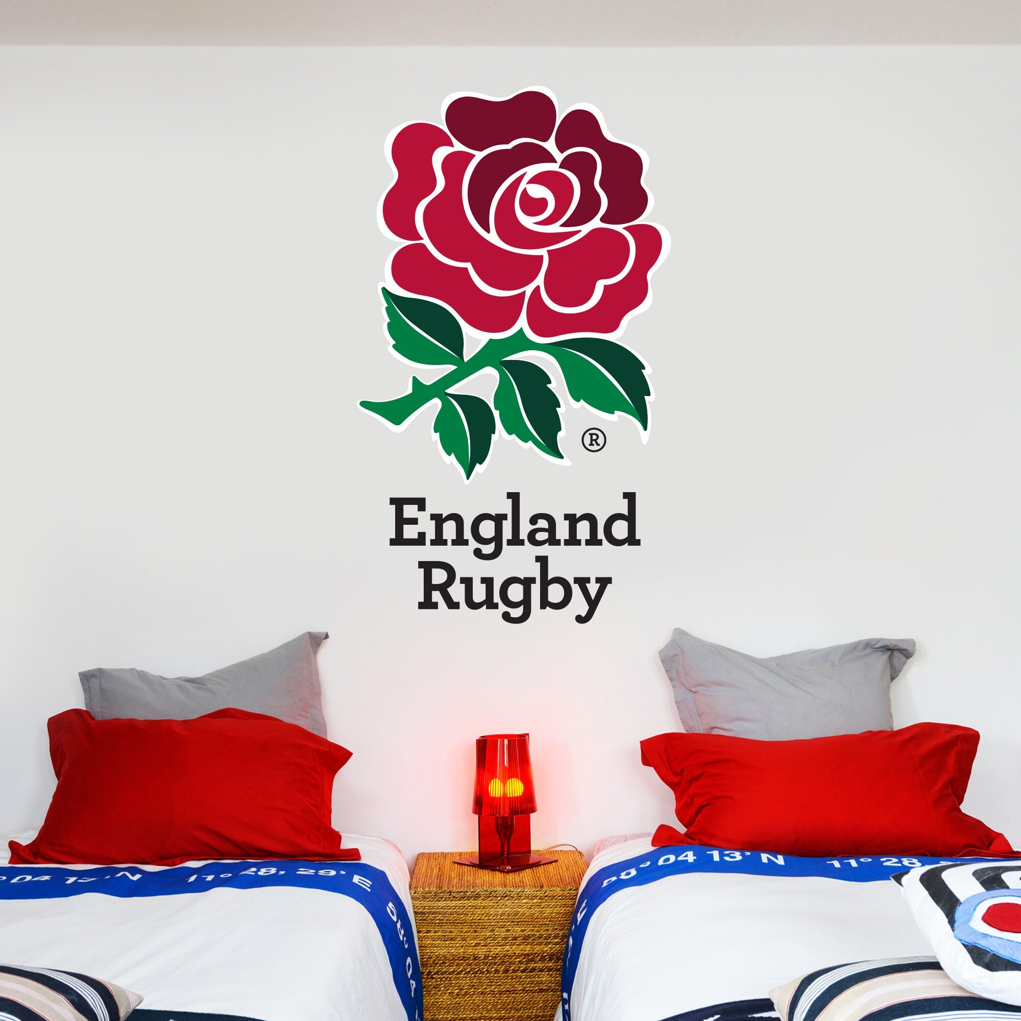 Adesivo da parete Inghilterra Rugby Crest 120 cm x 70 cm