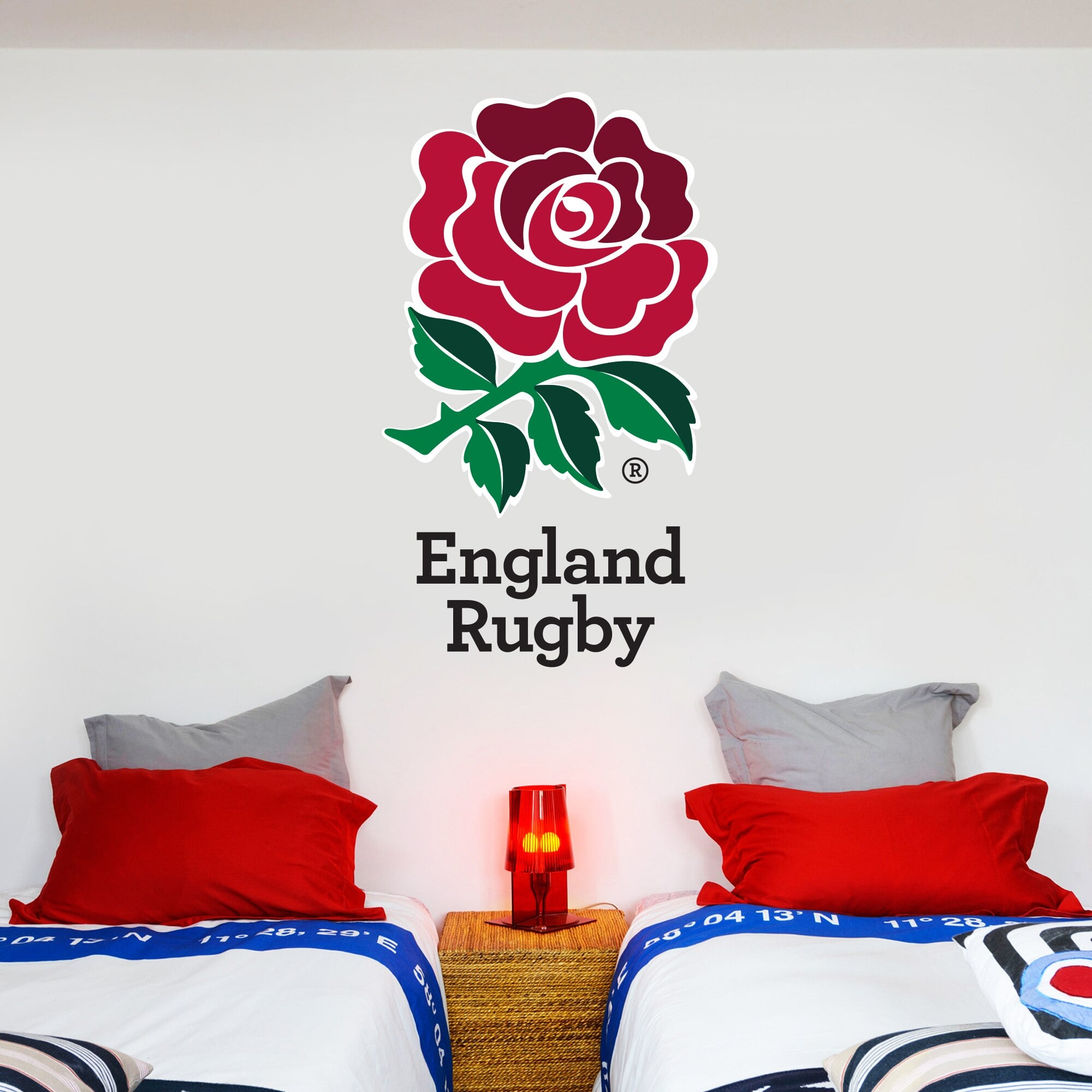 Adesivo murale Inghilterra Rugby Crest 90 cm x 50 cm