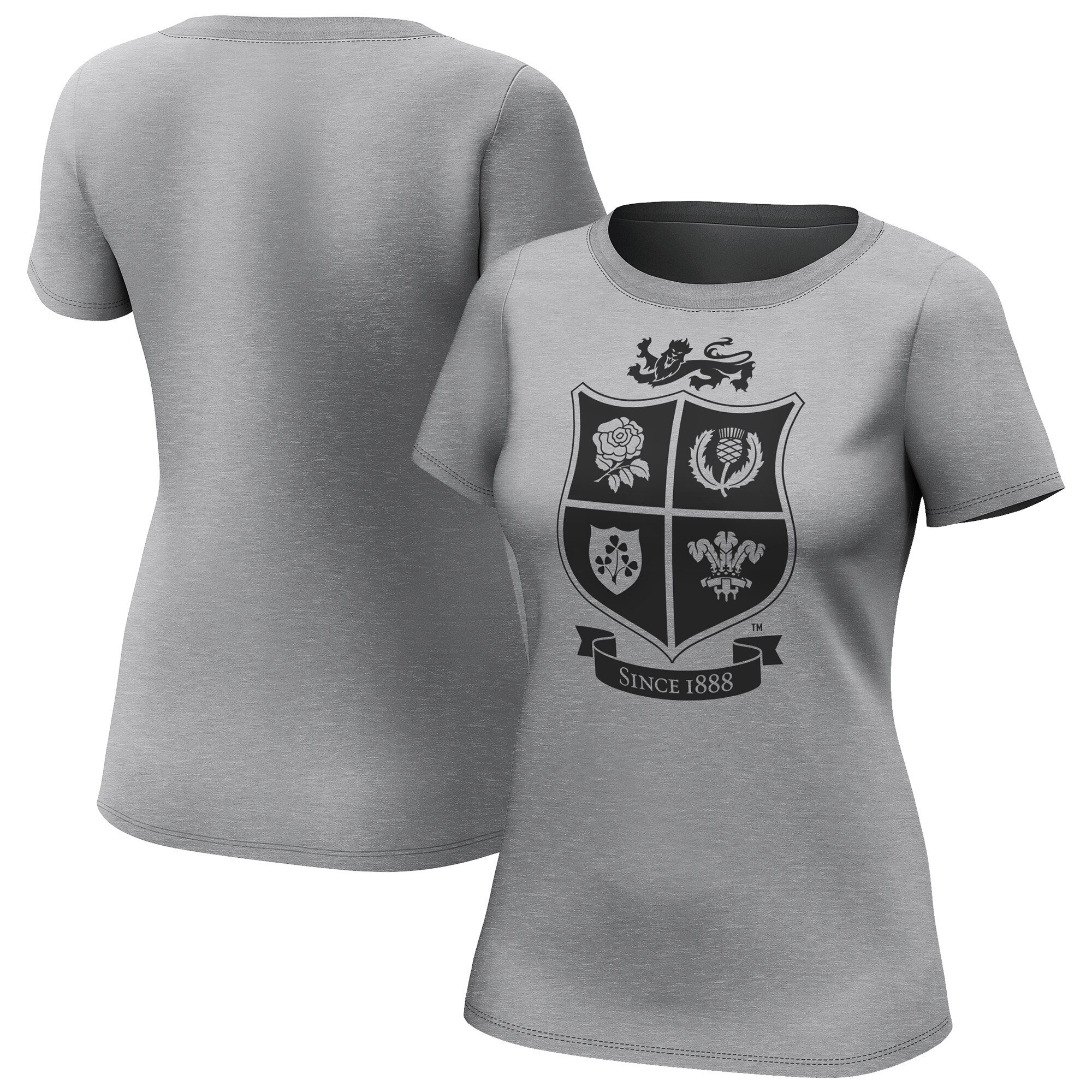 T-shirt grafica Lions britannici e irlandesi - Grigia - Donna