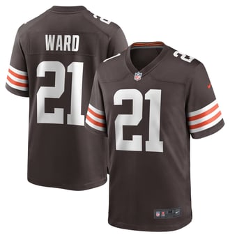 Cleveland Browns Nike Game Home Jersey - Brown - Denzel Ward - Mens