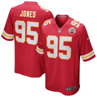 Kansas City Chiefs Nike Home Game Jersey - Red - Chris Jones - Mens