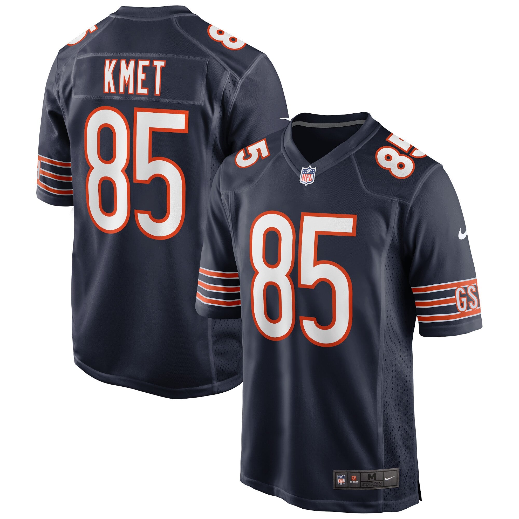 Camiseta Nike Game de la 1ª equipación del Chicago Bears - Azul marino - Cole Kmet - Hombre