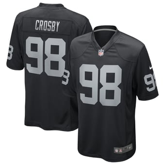 Las Vegas Raiders Nike Home Game Jersey - Black - Maxx Crosby - Mens