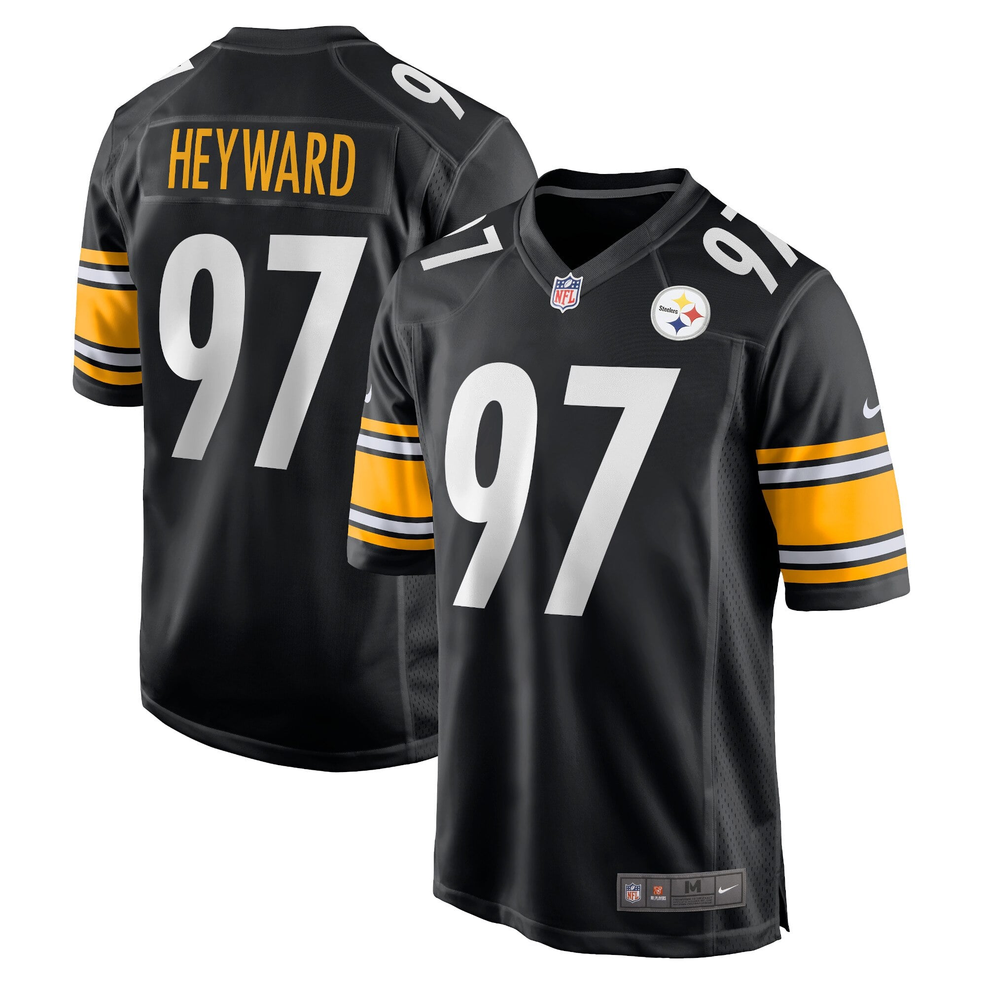 Camiseta Nike Game de la 1ª equipación del Pittsburgh Steelers - Negro - Cameron Heyward - Hombre