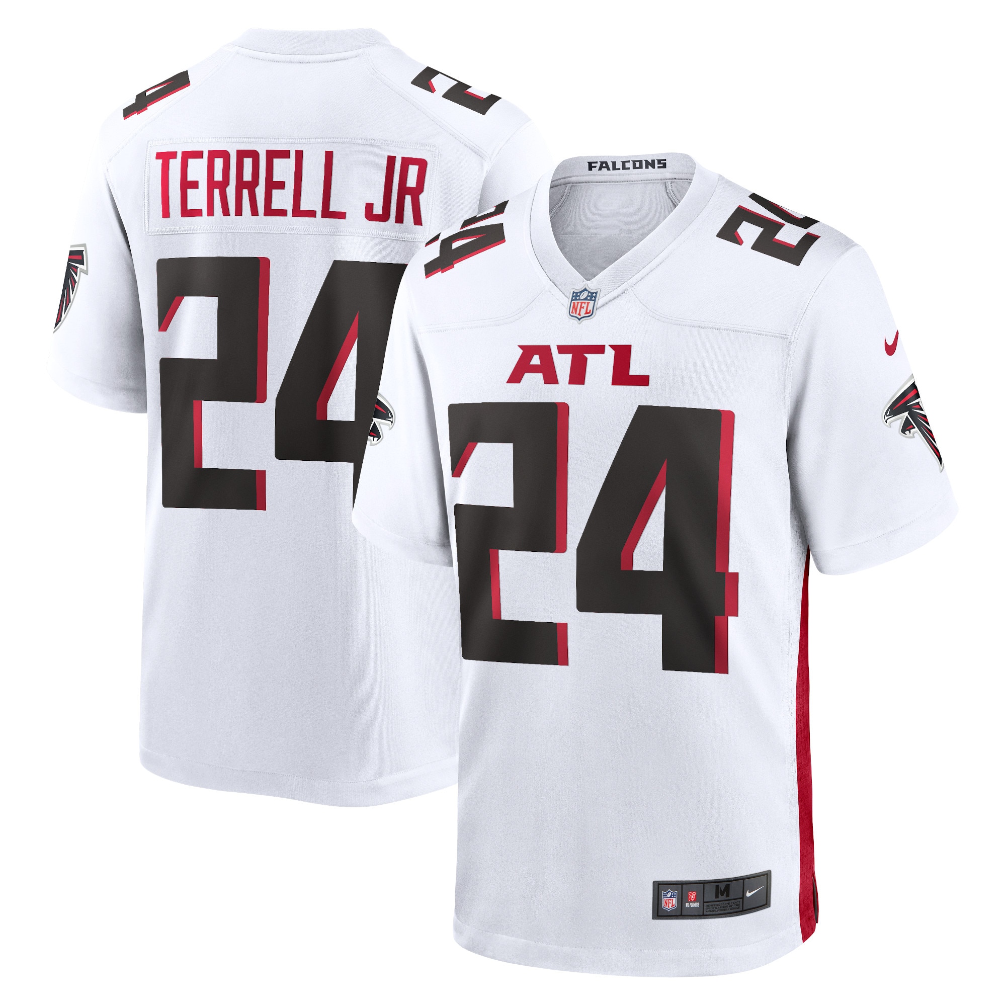 Camiseta Nike Game de la 2ª equipación del Atlanta Falcons - Blanco - A.J. Terrell Jr. - Hombre