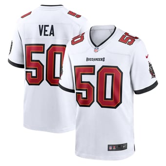 Tampa Bay Buccaneers Nike Game Road Jersey - White - Vita Vea - Mens