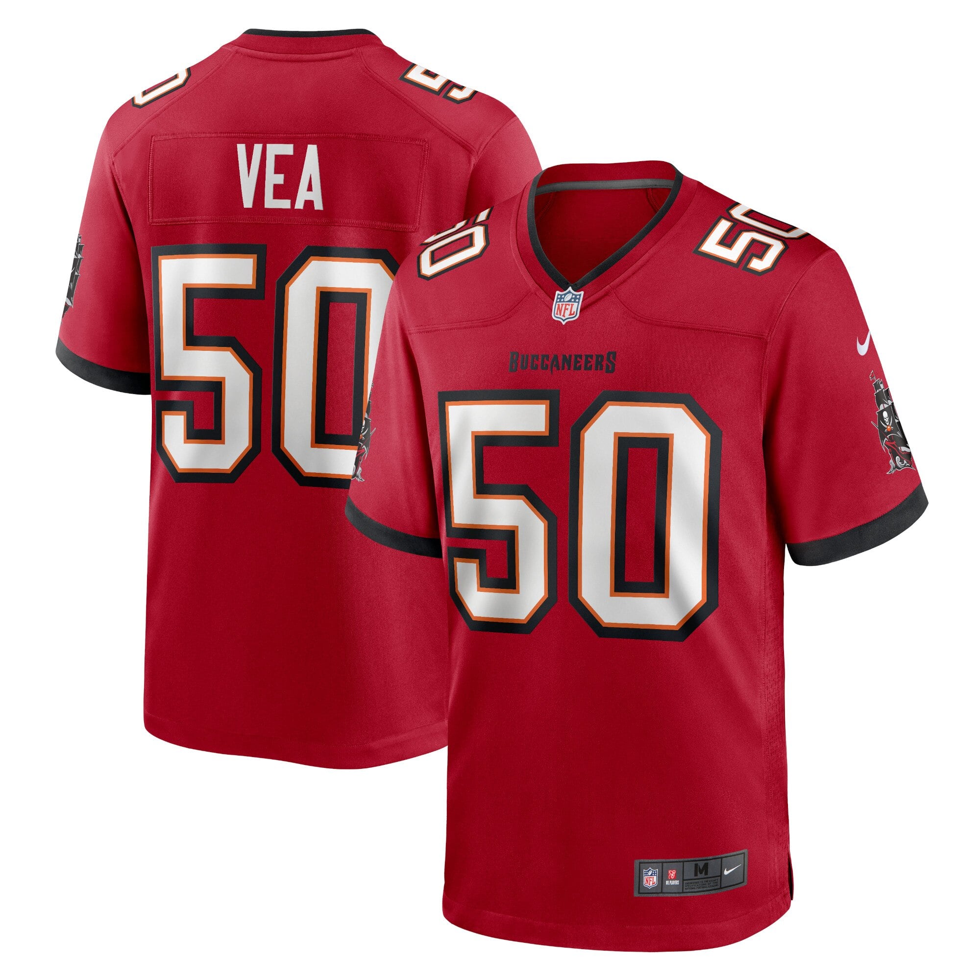 Camiseta Nike Game de la 1ª equipación del Tampa Bay Buccaneers - Rojo - Vita Vea - Jóvenes