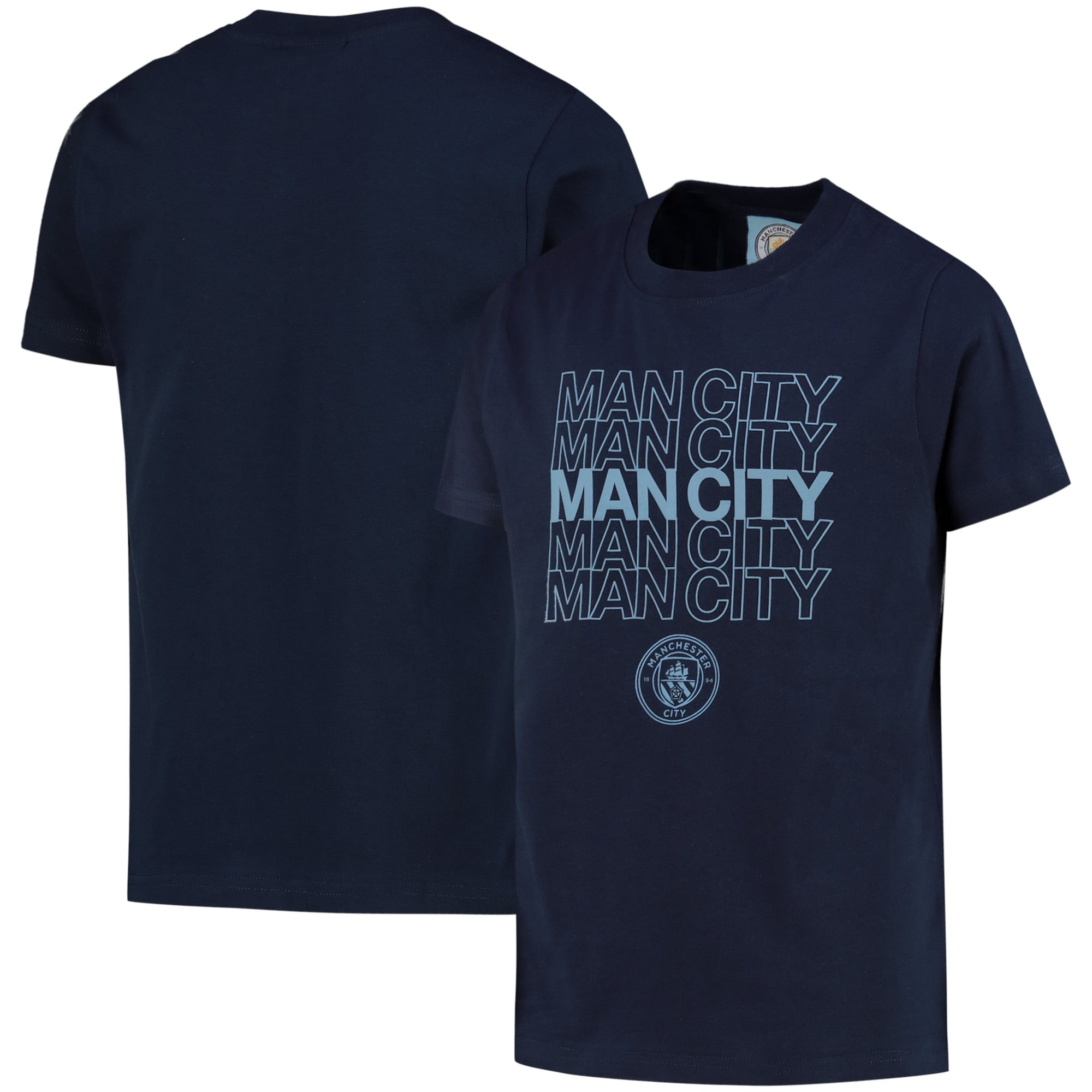 Maglietta grafica Manchester City - Blu marino - Bambini