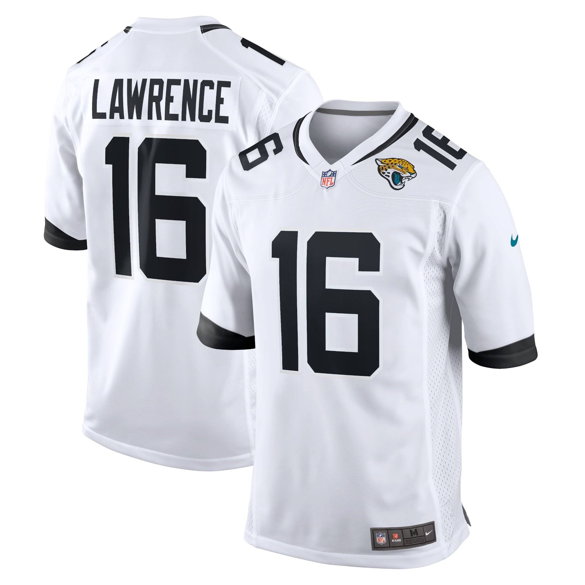Jacksonville Jaguars Nike Game Road Jersey – White – Trevor Lawrence – Youth