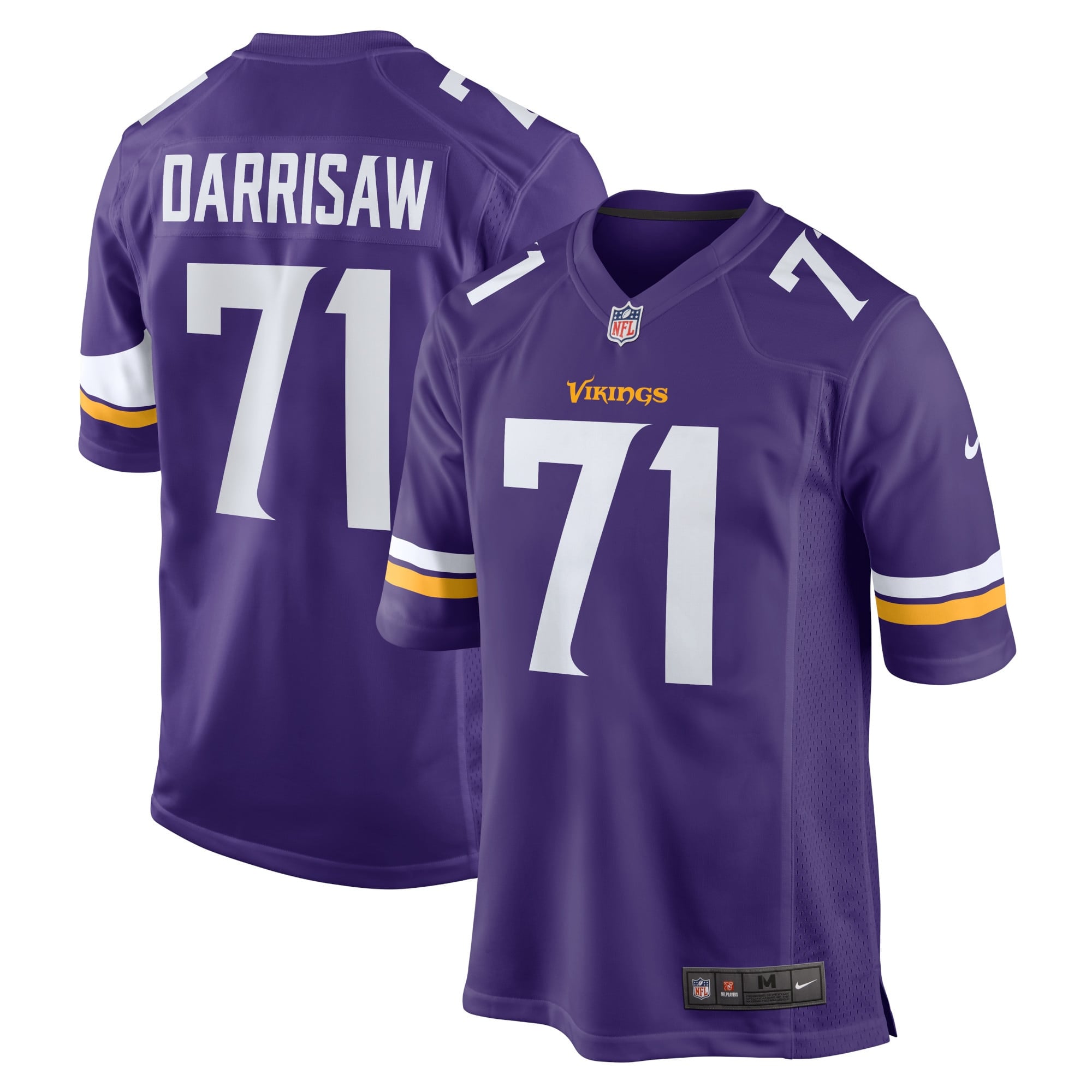 Camiseta Nike Game de la 1ª equipación del Minnesota Vikings - Púrpura - Christian Darrisaw - Hombre