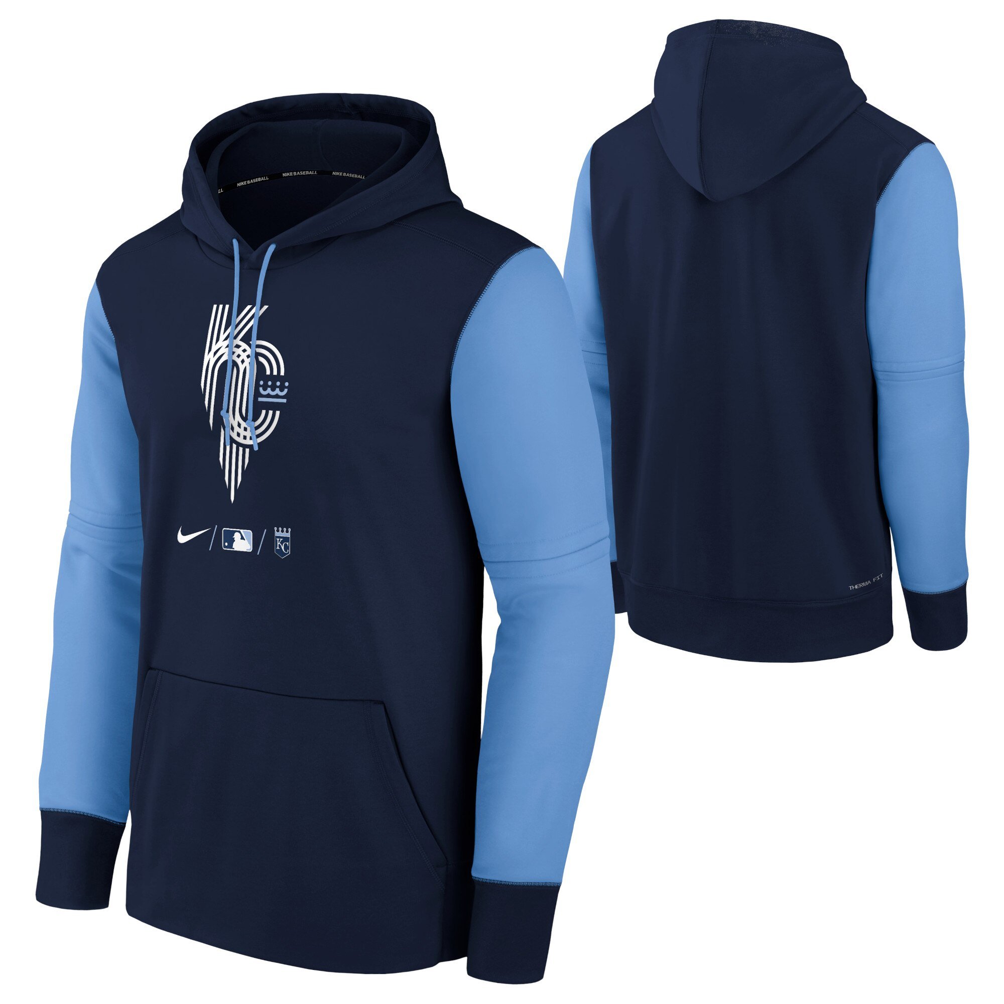 Felpa con cappuccio Nike City Connect Therma dei Kansas City Royals - Ragazzo