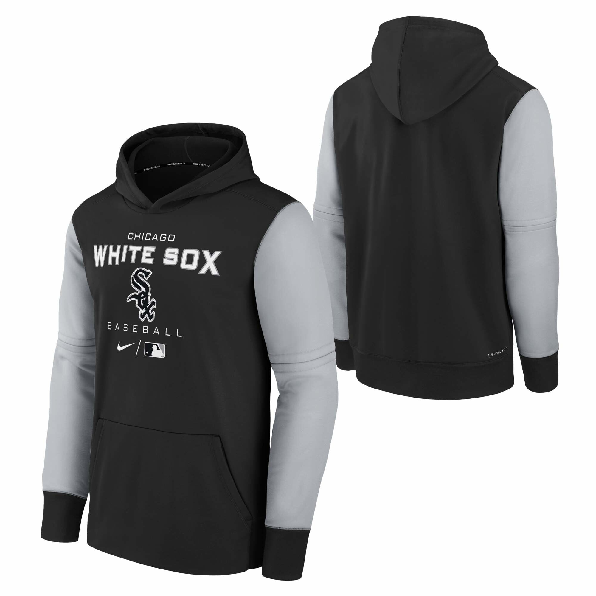 Chicago White Sox Nike Therma Fleece Baseball Hoodie - Nero - Bambino
