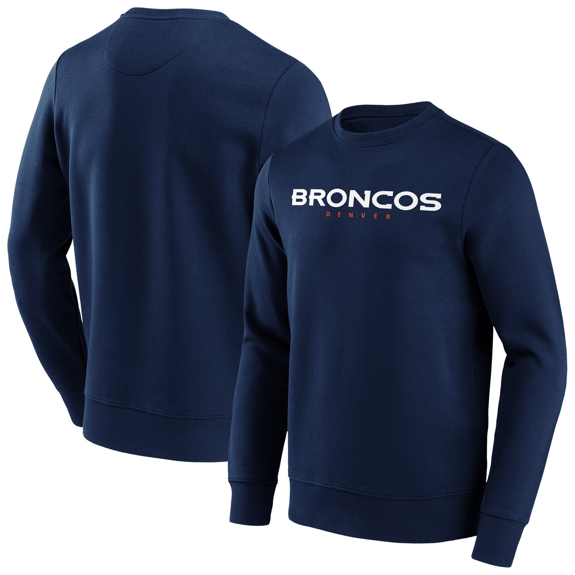 Felpa girocollo con scritta in colori alternativi Denver Broncos - Uomo