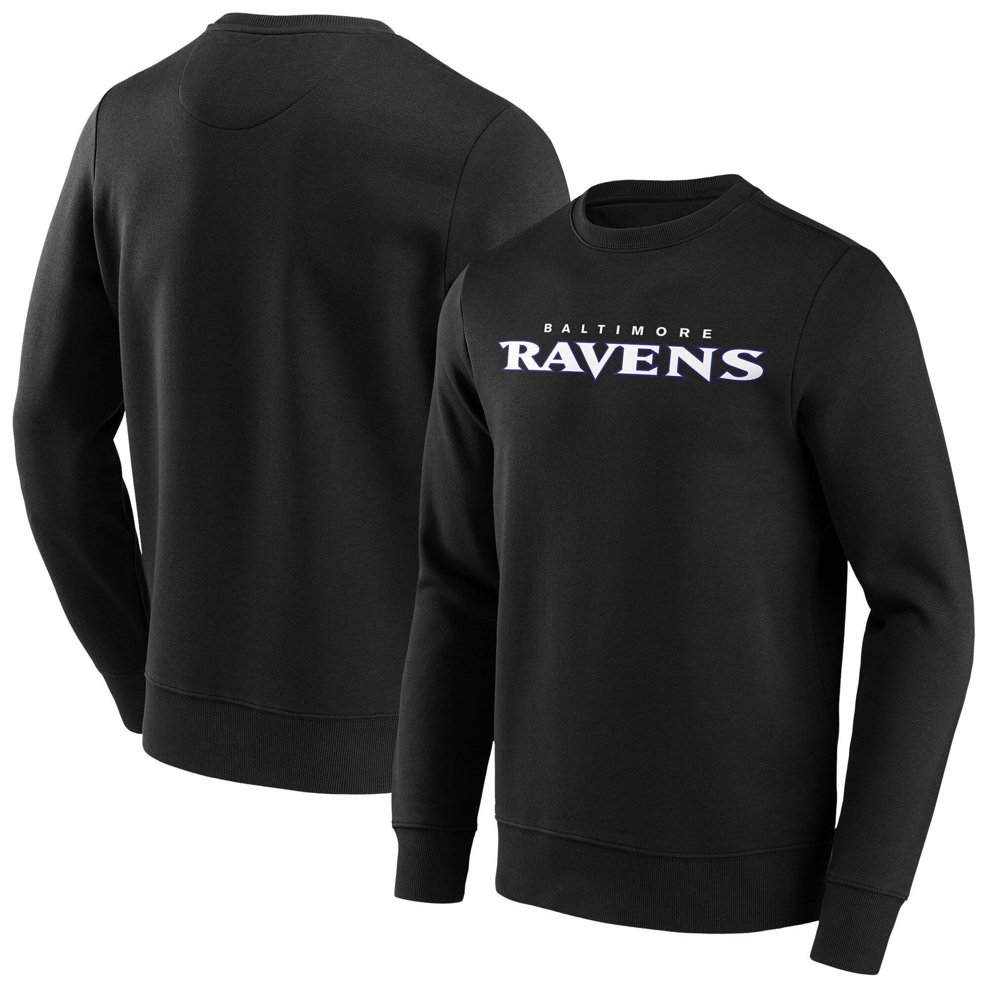 Felpa girocollo con scritta in colori alternativi dei Baltimore Ravens - Uomo