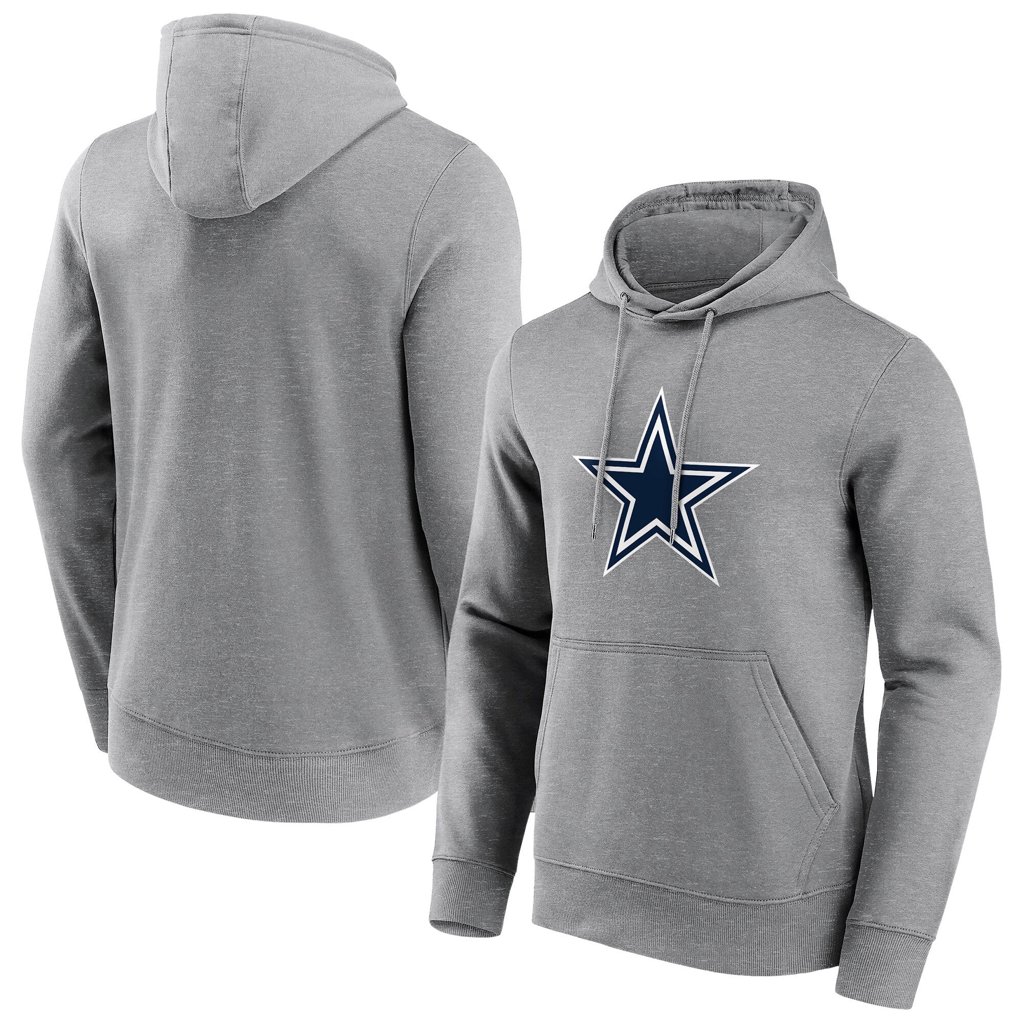 Dallas Cowboys Neutral Colour Logo Hoodie - Mens - Big & Tall