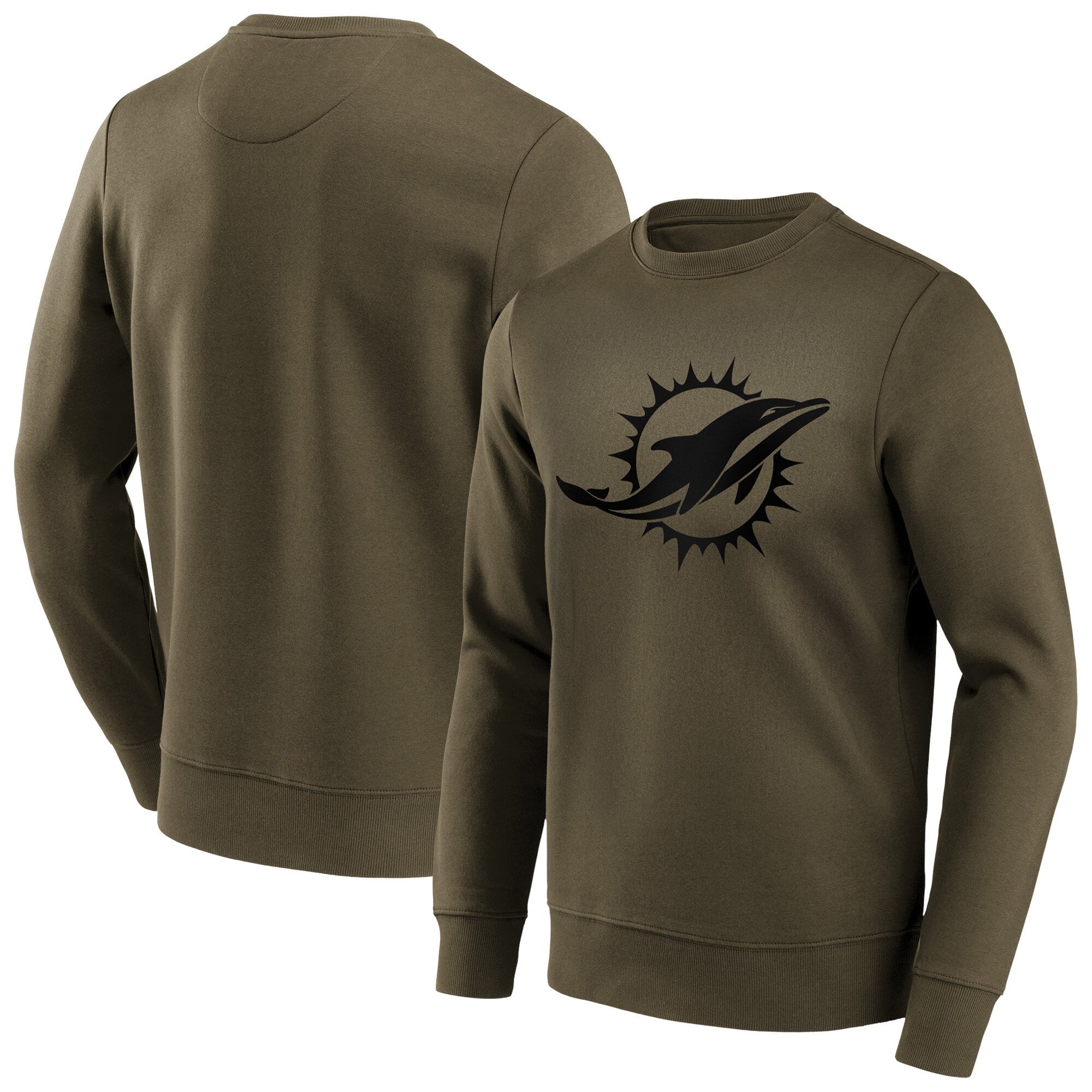 Sudadera con cuello redondo y logo de los Miami Dolphins Fashion Preferred - Hombre