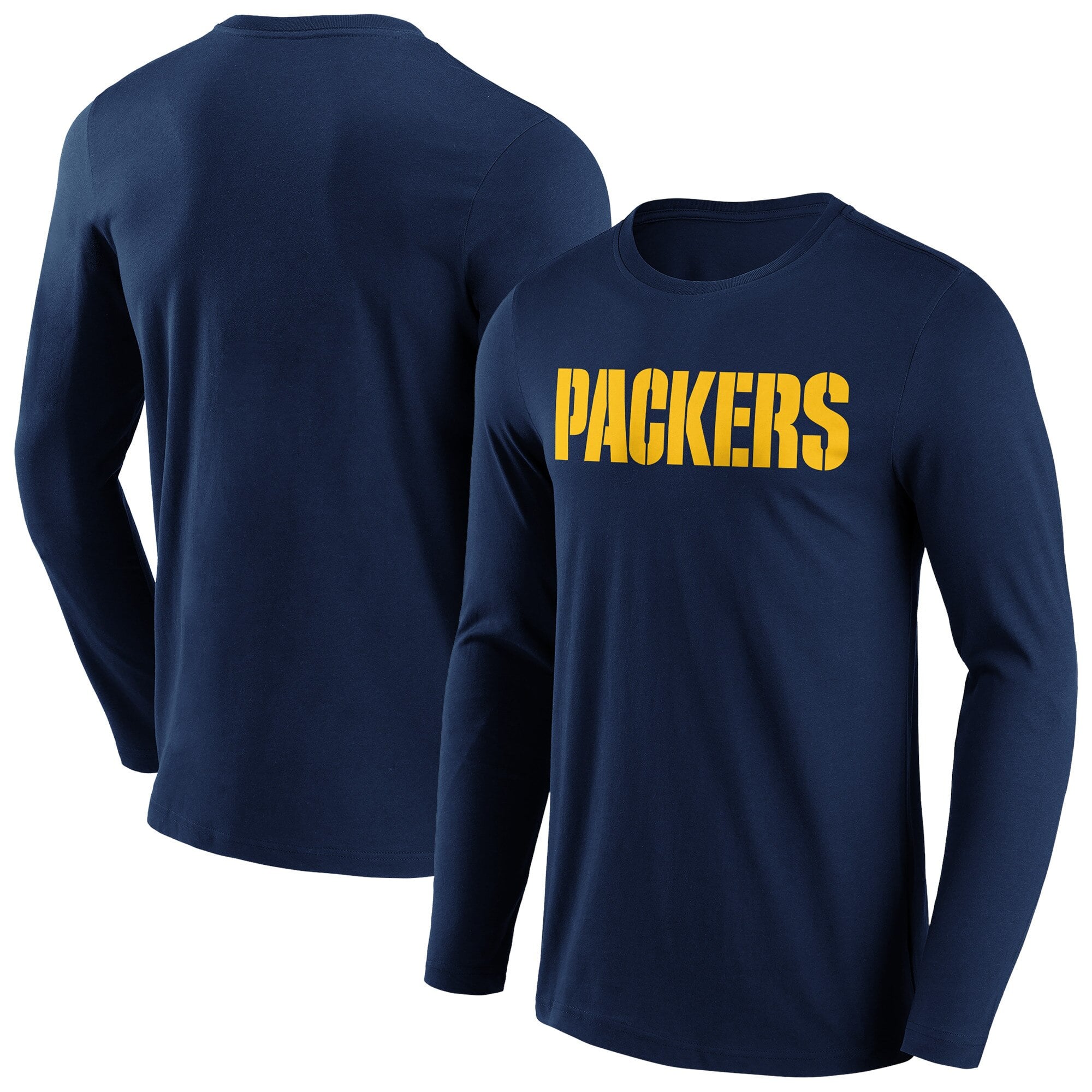 T-shirt a maniche lunghe con logo a colori alternativi dei Green Bay Packers - Uomo