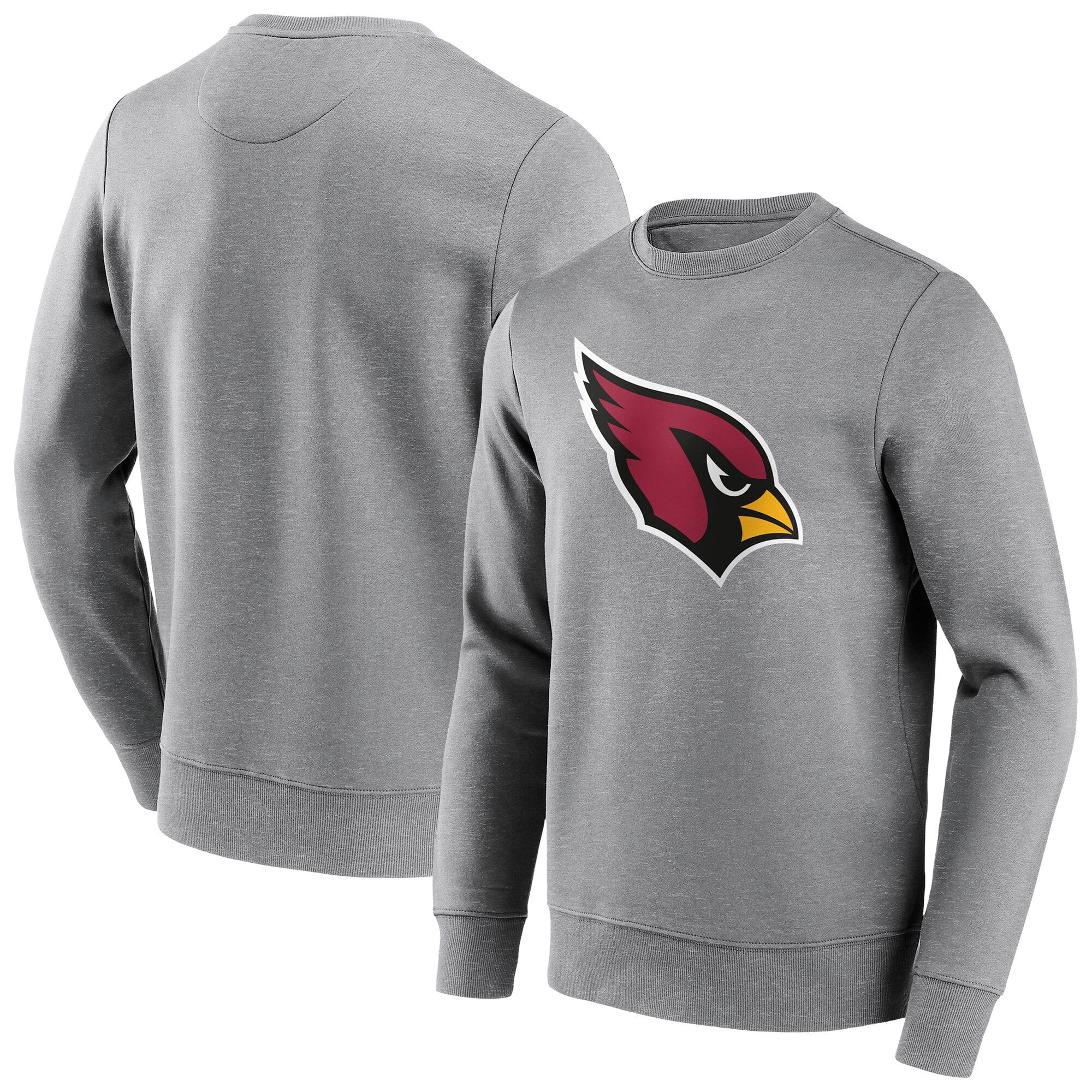 Arizona Cardinals Neutral Colour Logo Crew Sweatshirt - Mens - Big & Tall