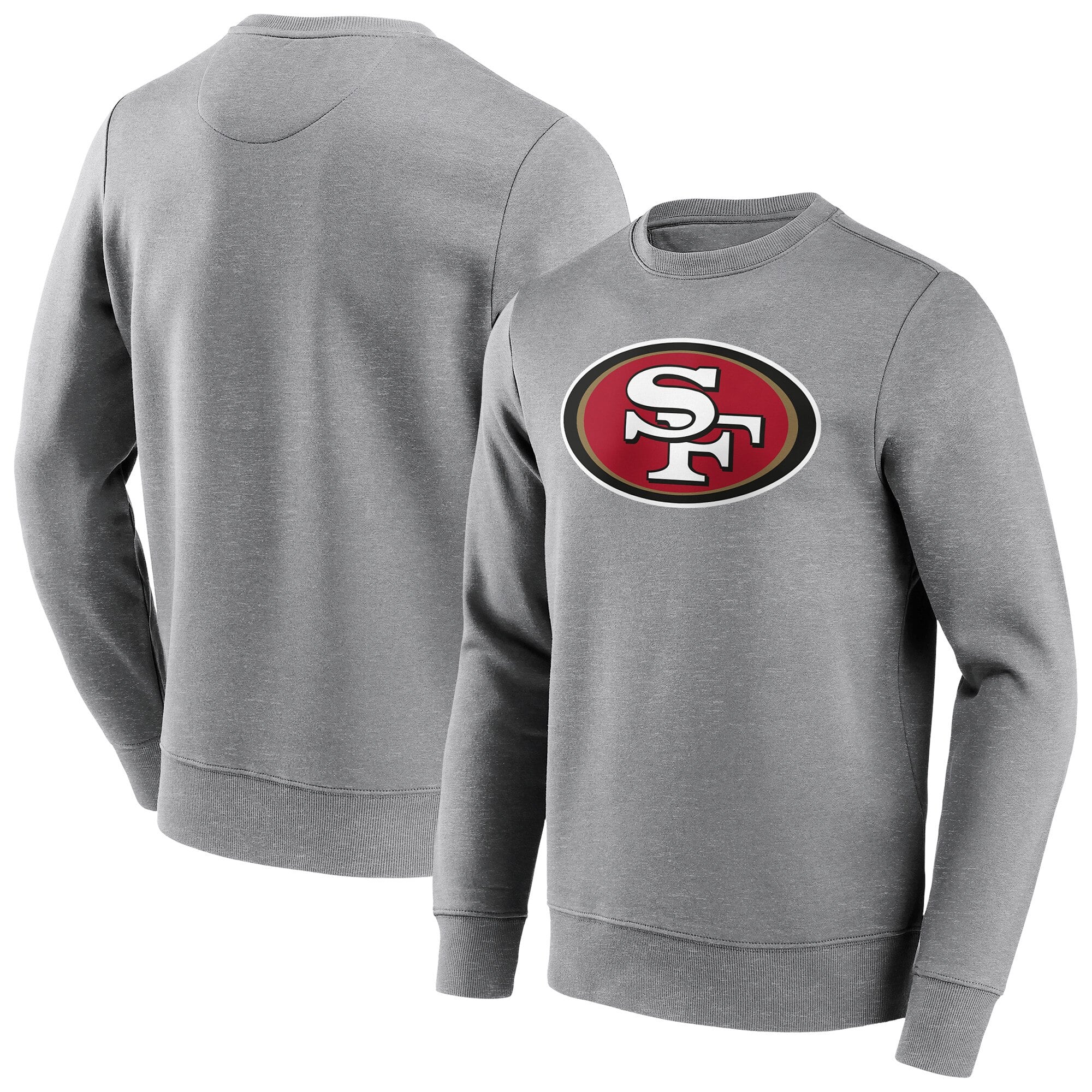 Sweat-shirt ras du cou à logo couleur neutre 49ers de San Francisco - Homme