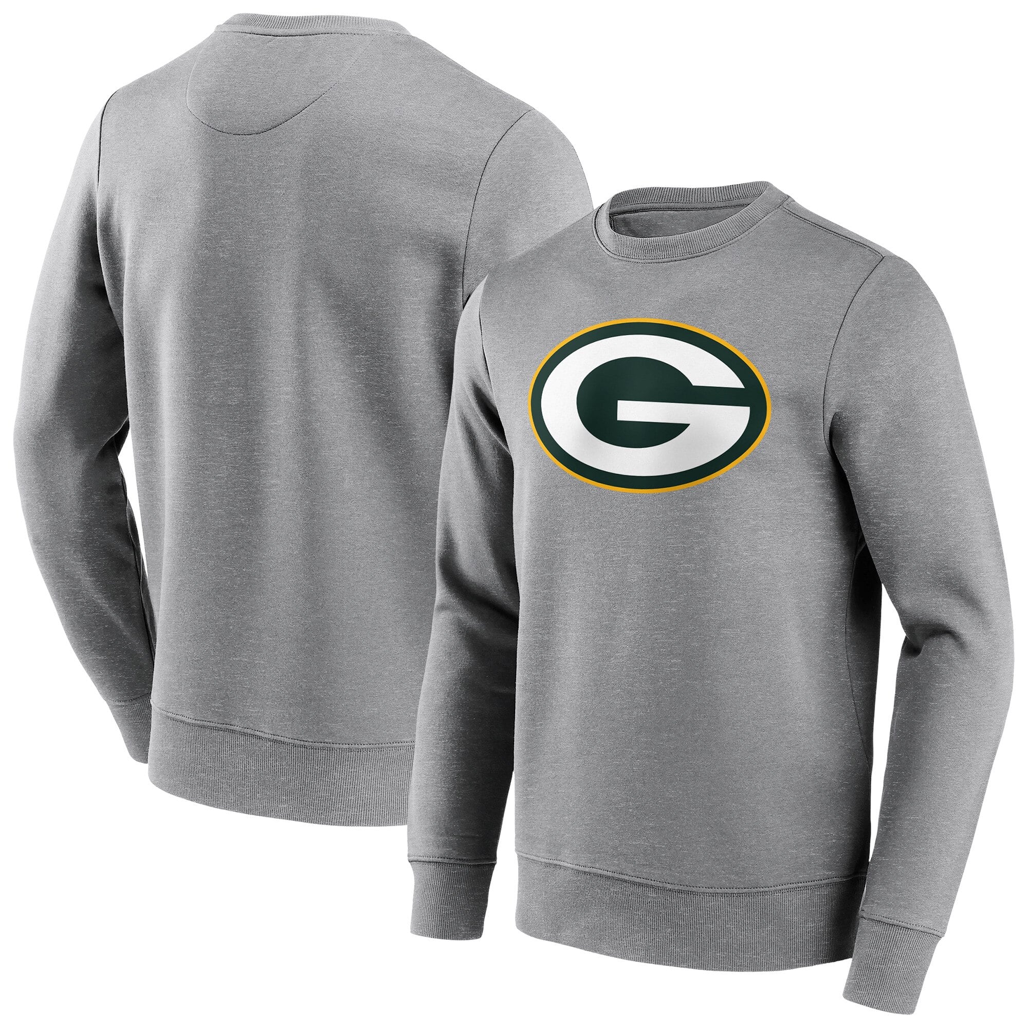 Green Bay Packers Neutral Colour Logo Crew Sweatshirt - Mens - Big & Tall
