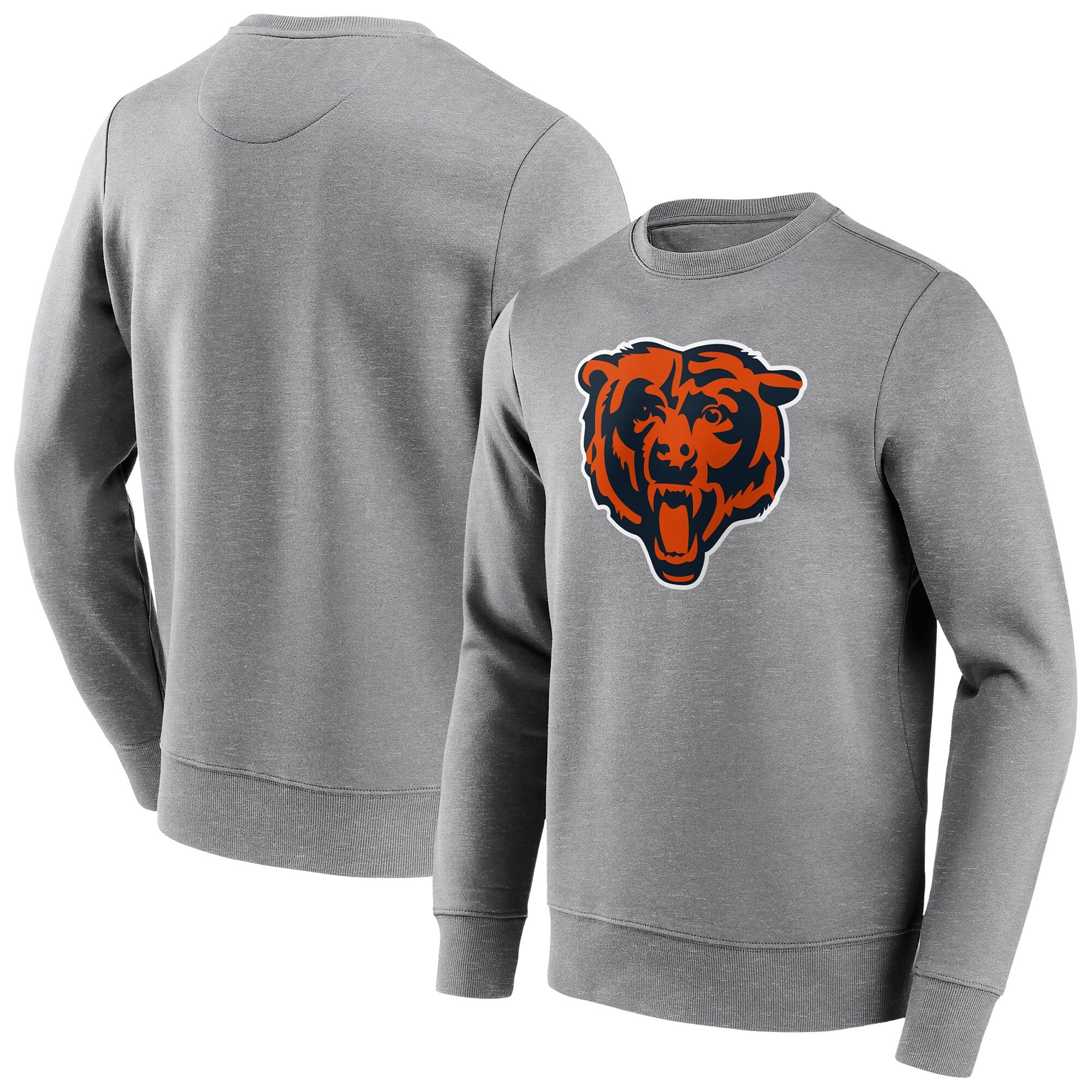 Sweat-shirt ras du cou à logo couleur neutre des ours de Chicago - Homme