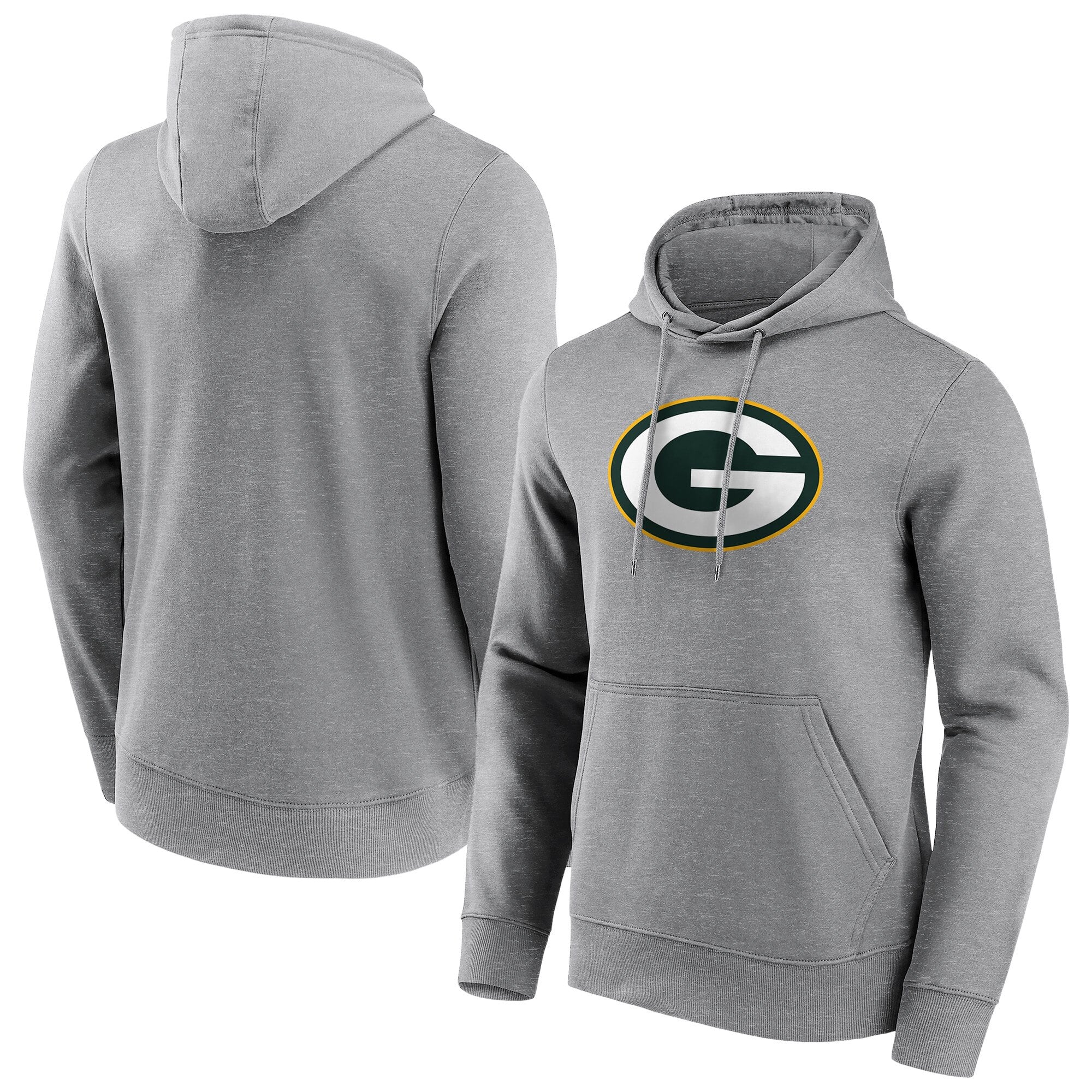 Green Bay Packers Neutral Colour Logo Hoodie - Mens