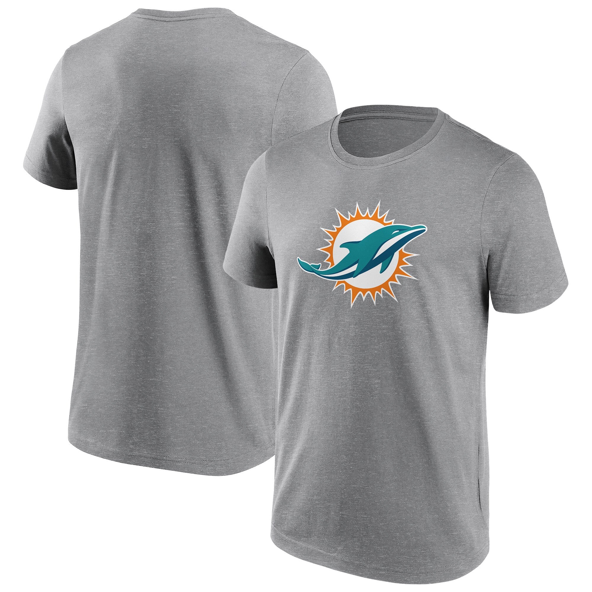 Miami Dolphins Neutral Colour Logo T-Shirt - Mens - Big & Tall