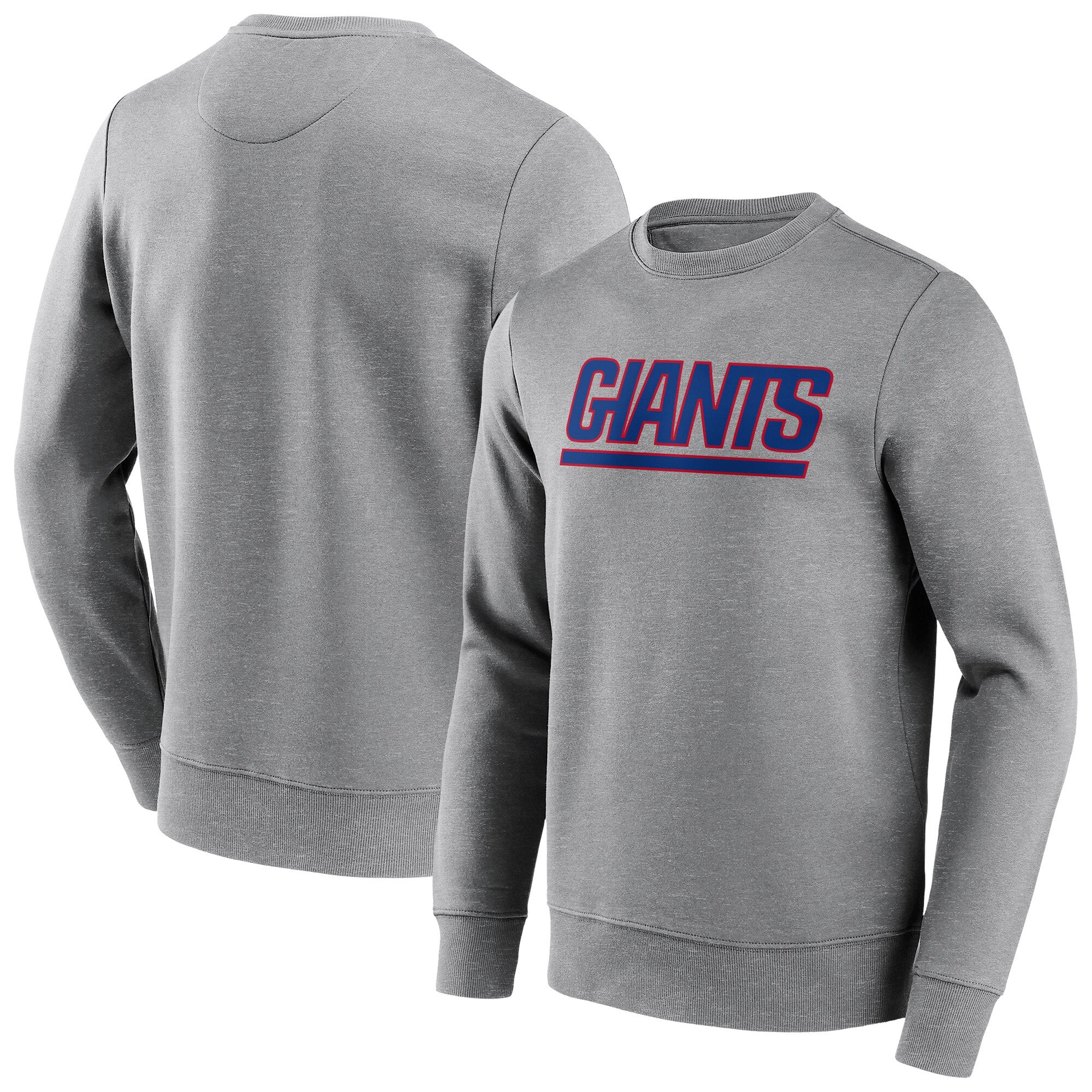 Sweat-shirt ras du cou à logo couleur neutre Giants de New York - Homme