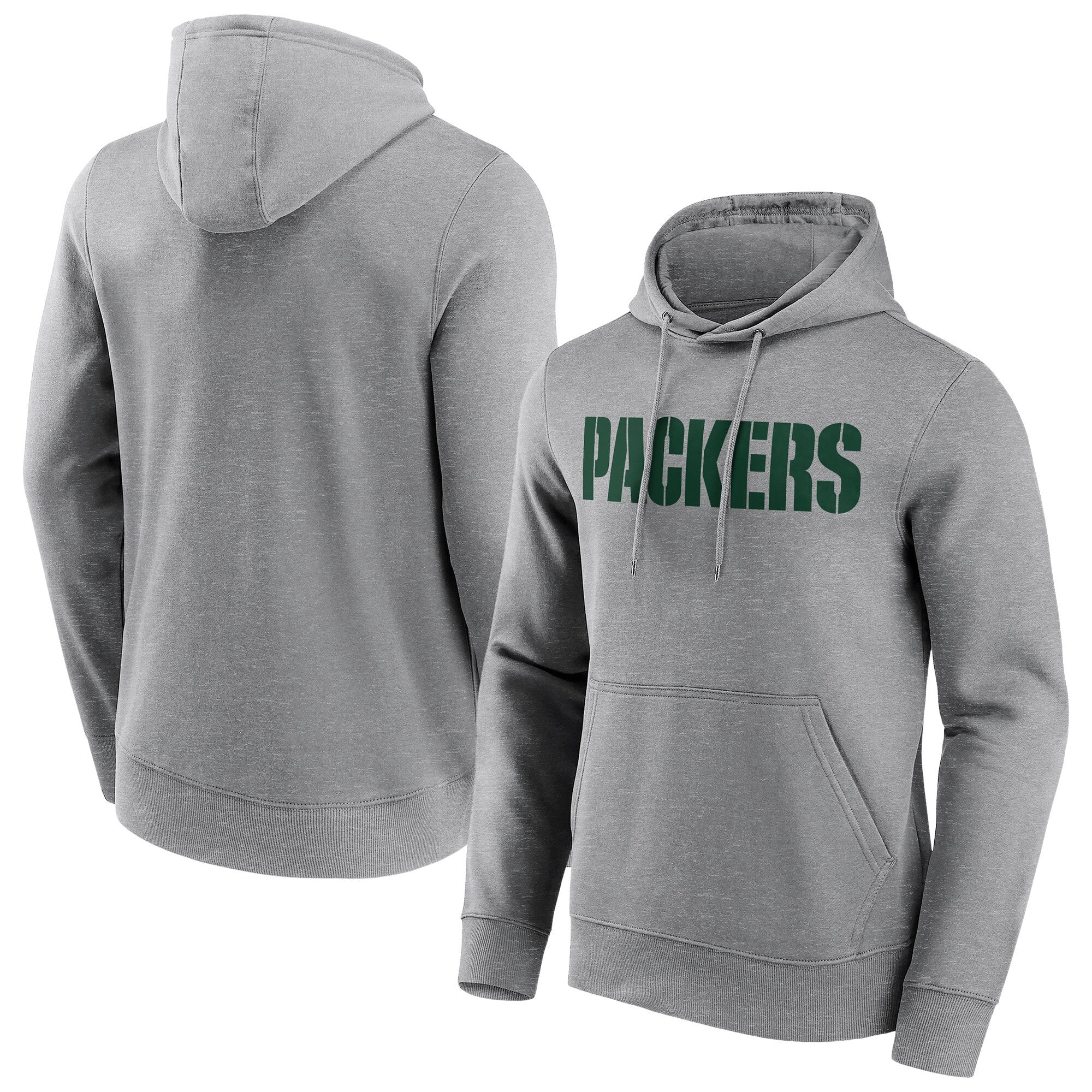 Green Bay Packers Neutral Colour Wordmark Hoodie – Mens