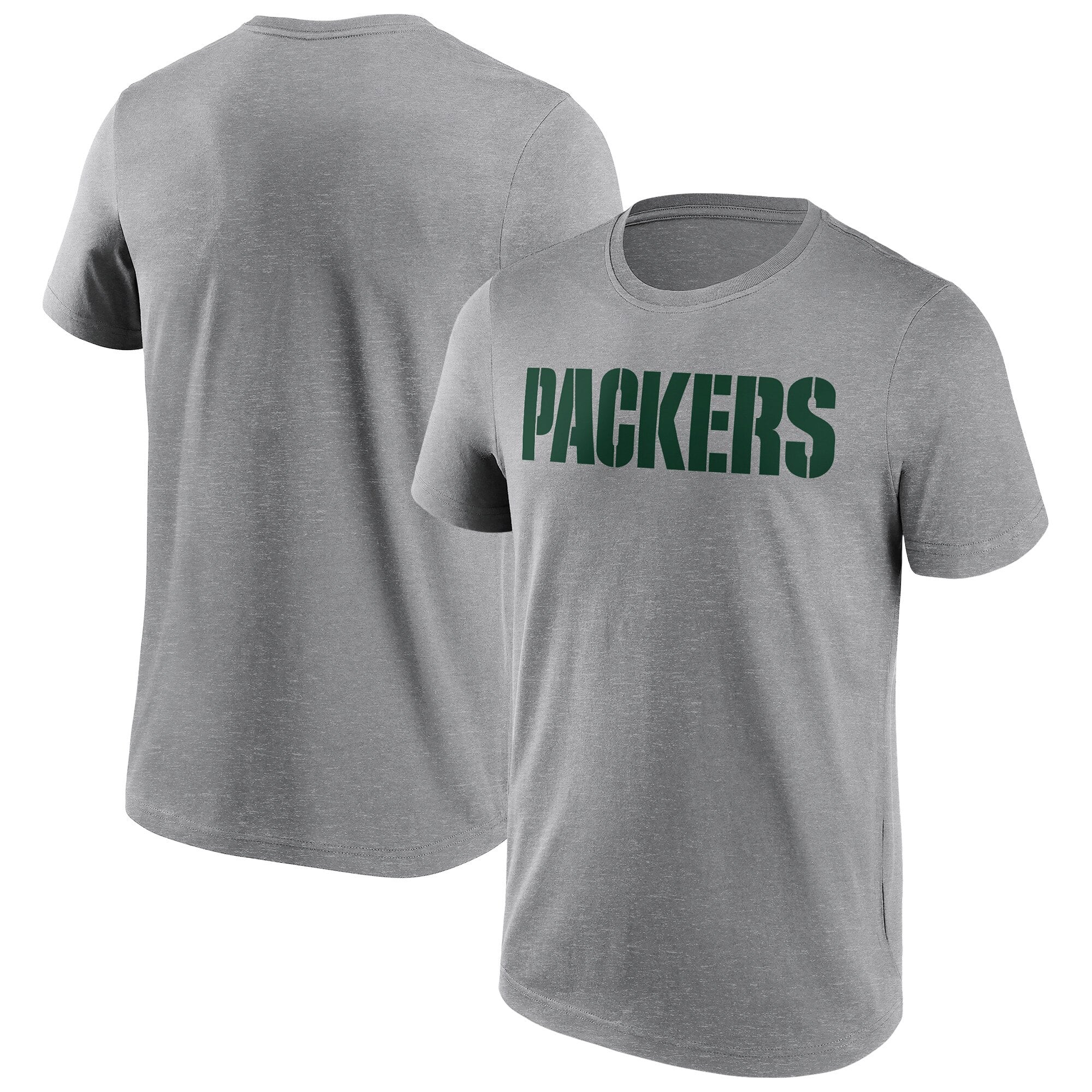 Green Bay Packers Neutral Colour Wordmark T-Shirt - Mens