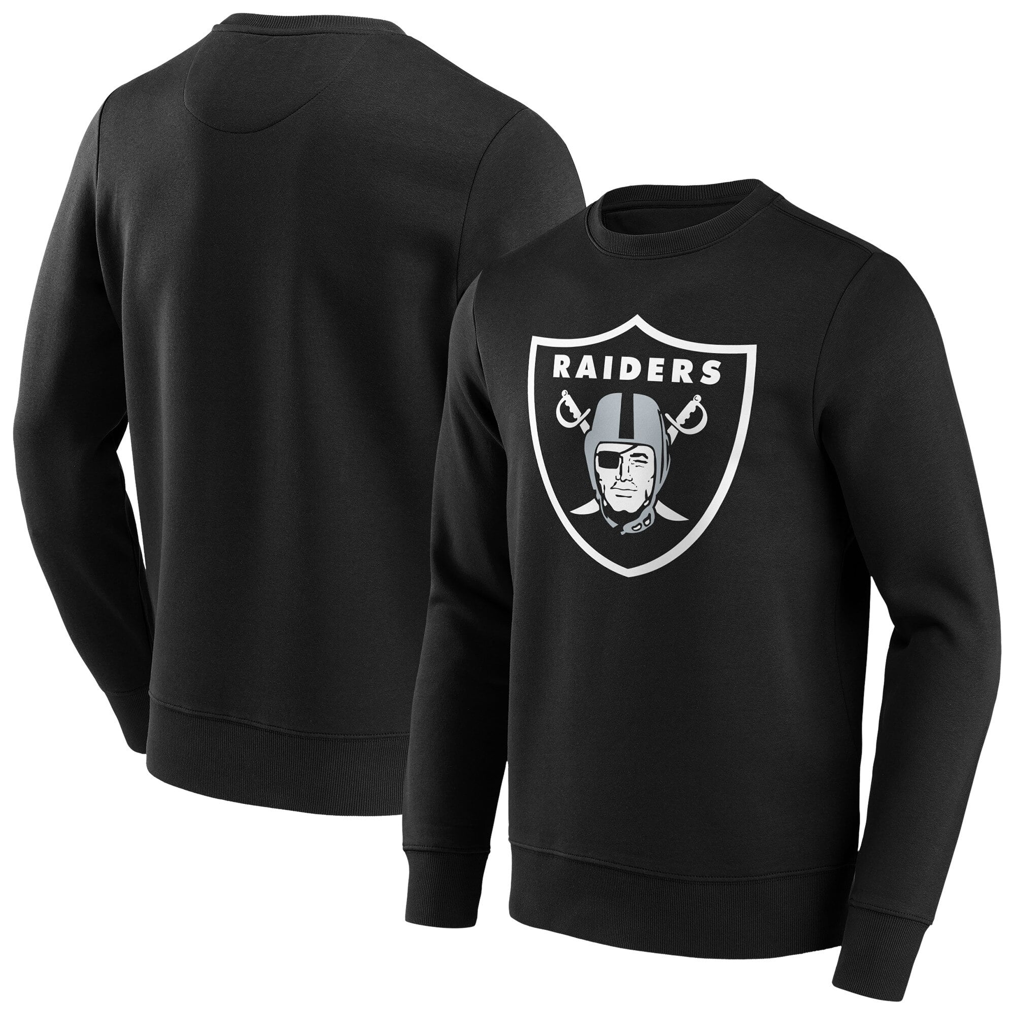 Felpa girocollo con logo a colori primari dei Las Vegas Raiders - Uomo