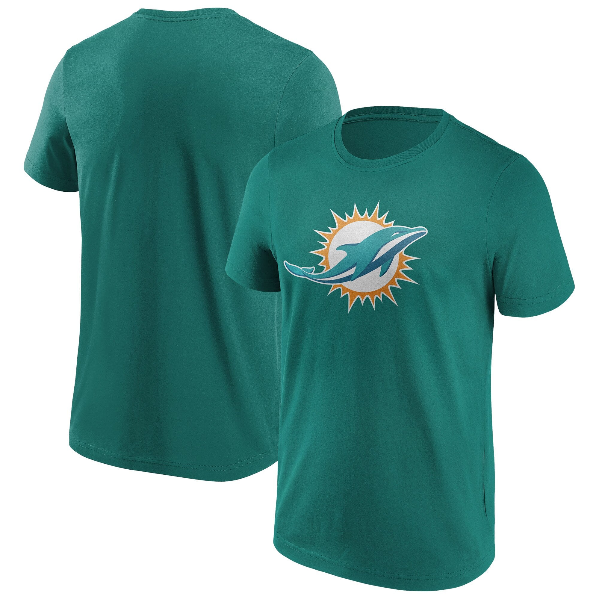 T-shirt con logo a colori primari dei Miami Dolphins - Uomo