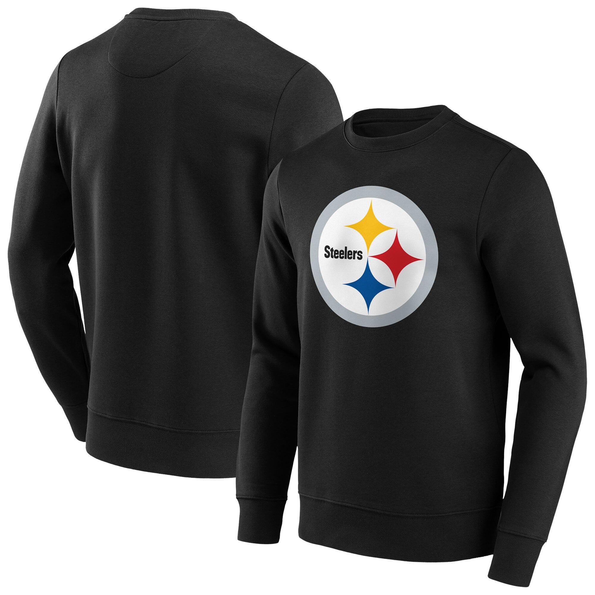 Felpa girocollo con logo a colori primari dei Pittsburgh Steelers - Uomo