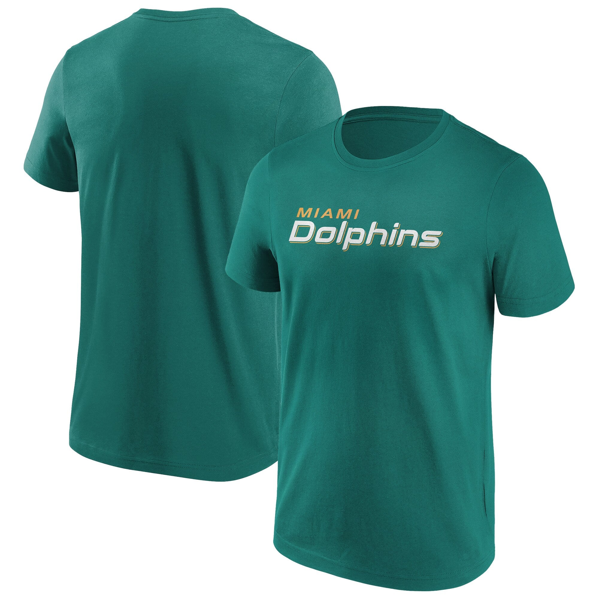 T-shirt con scritta in colori primari dei Miami Dolphins - Uomo