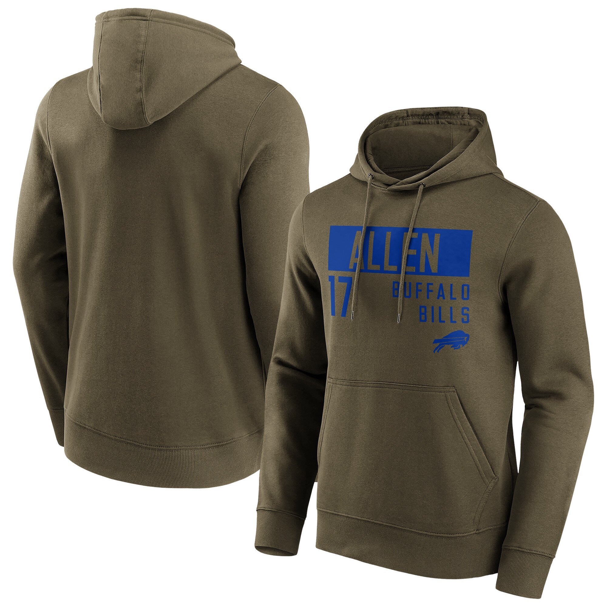 Felpa con cappuccio con nome e numero alla moda Buffalo Bills - Josh Allen - Uomo - Grande e alto
