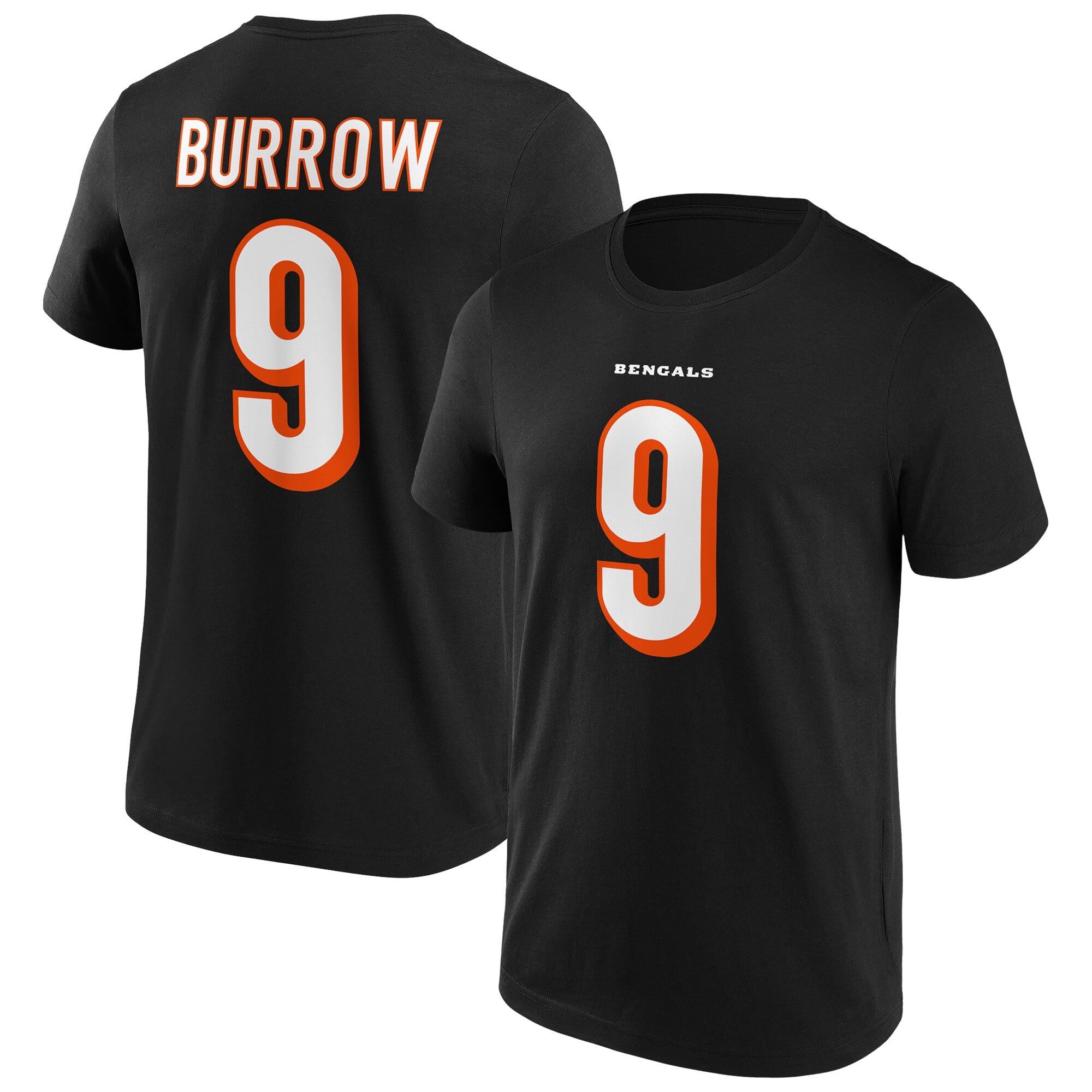 T-shirt avec nom et numéro de domicile des Bengals de Cincinnati - Joe Burrow - Homme