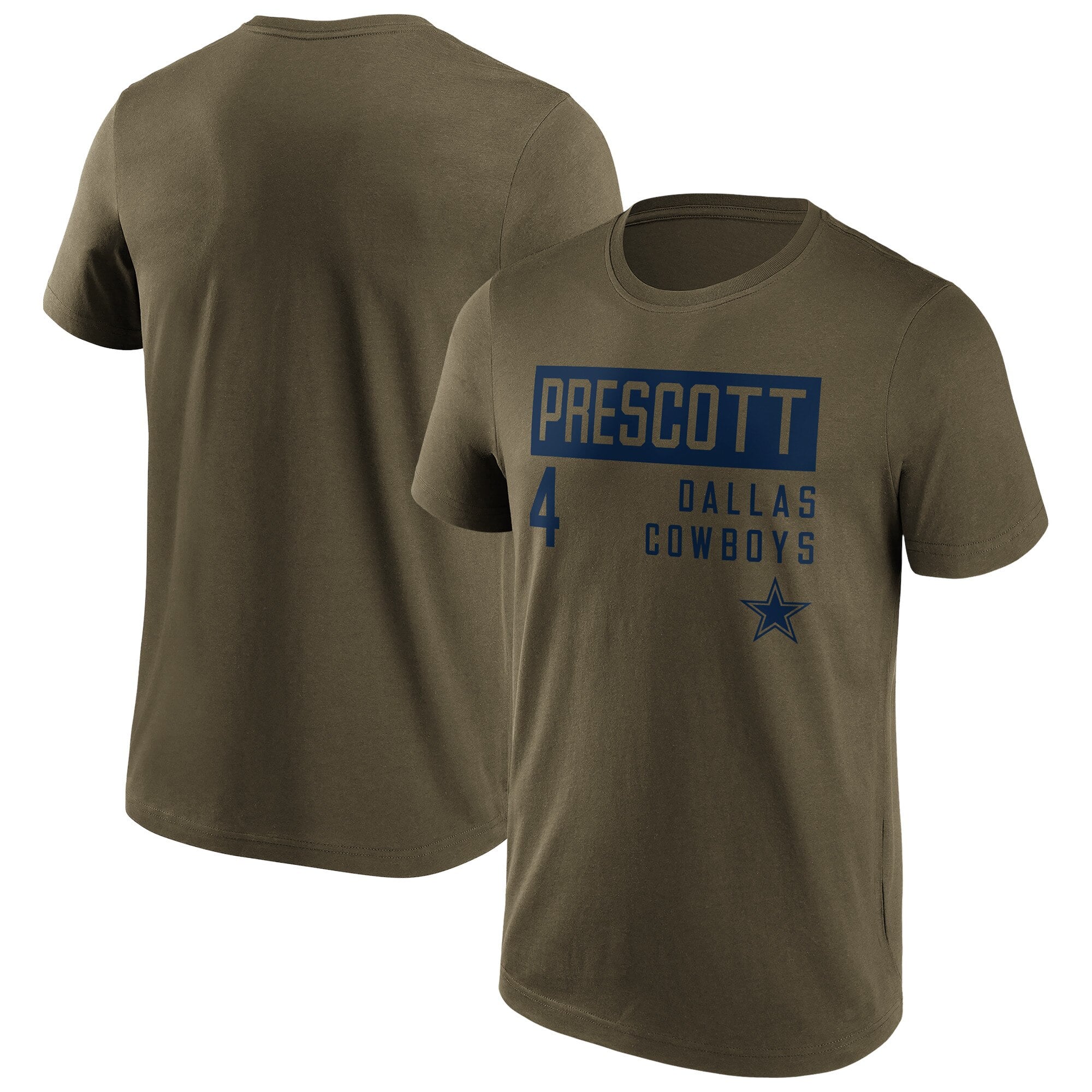 Camiseta con nombre y número de moda de los Dallas Cowboys - Dak Prescott - Hombre