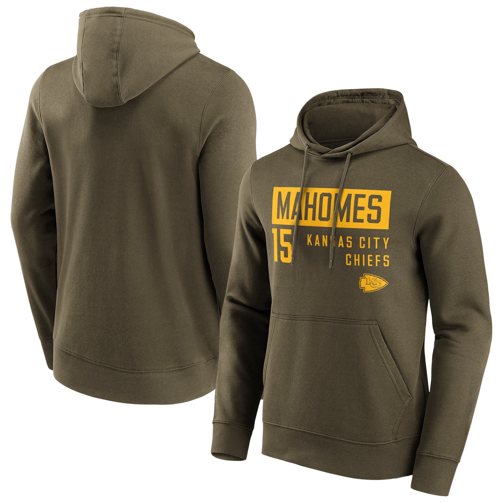 Felpa con cappuccio con nome e numero alla moda dei Kansas City Chiefs - Patrick Mahomes - Uomo - Grande e alto
