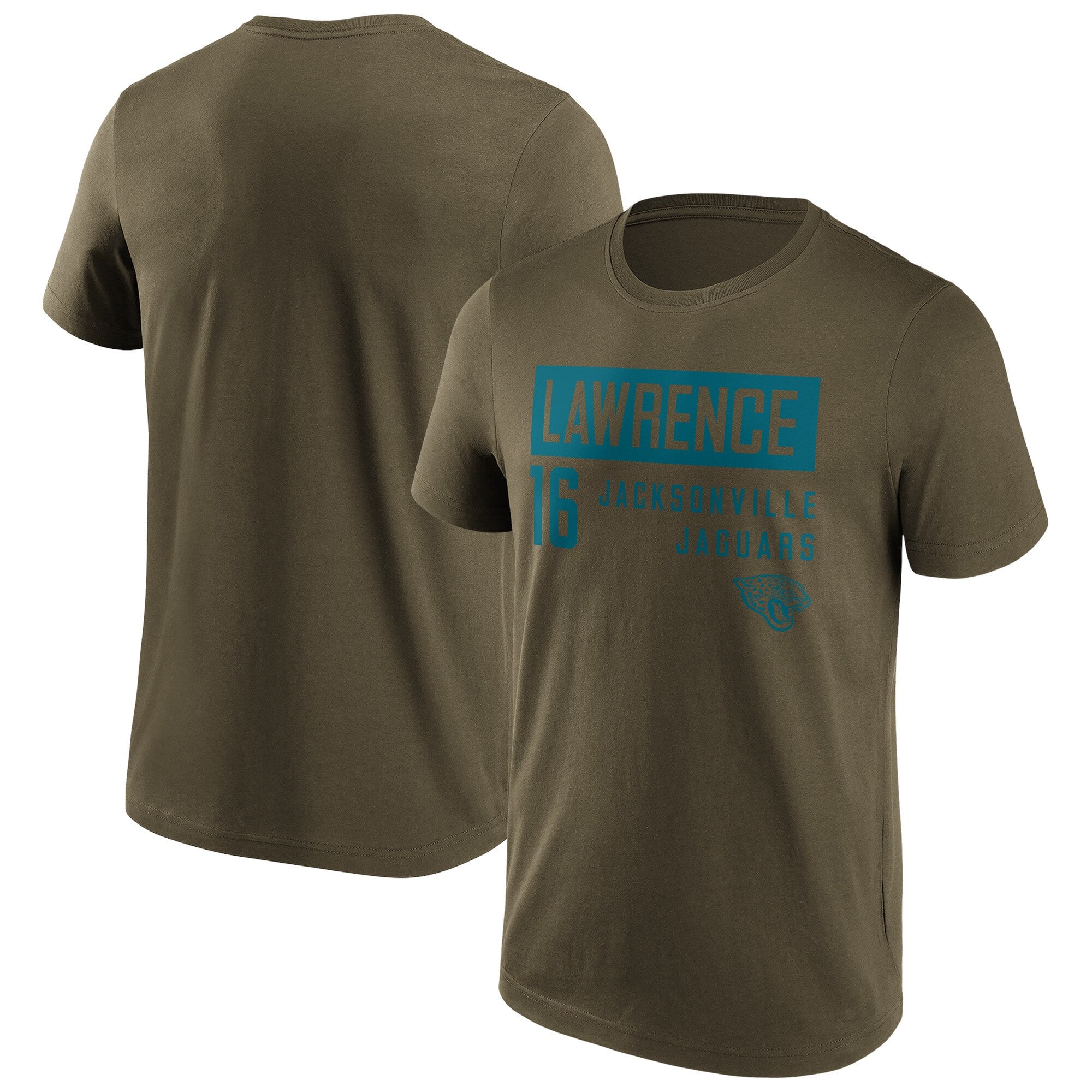 Maglietta con nome e numero alla moda dei Jacksonville Jaguars - Trevor Lawrence - Uomo