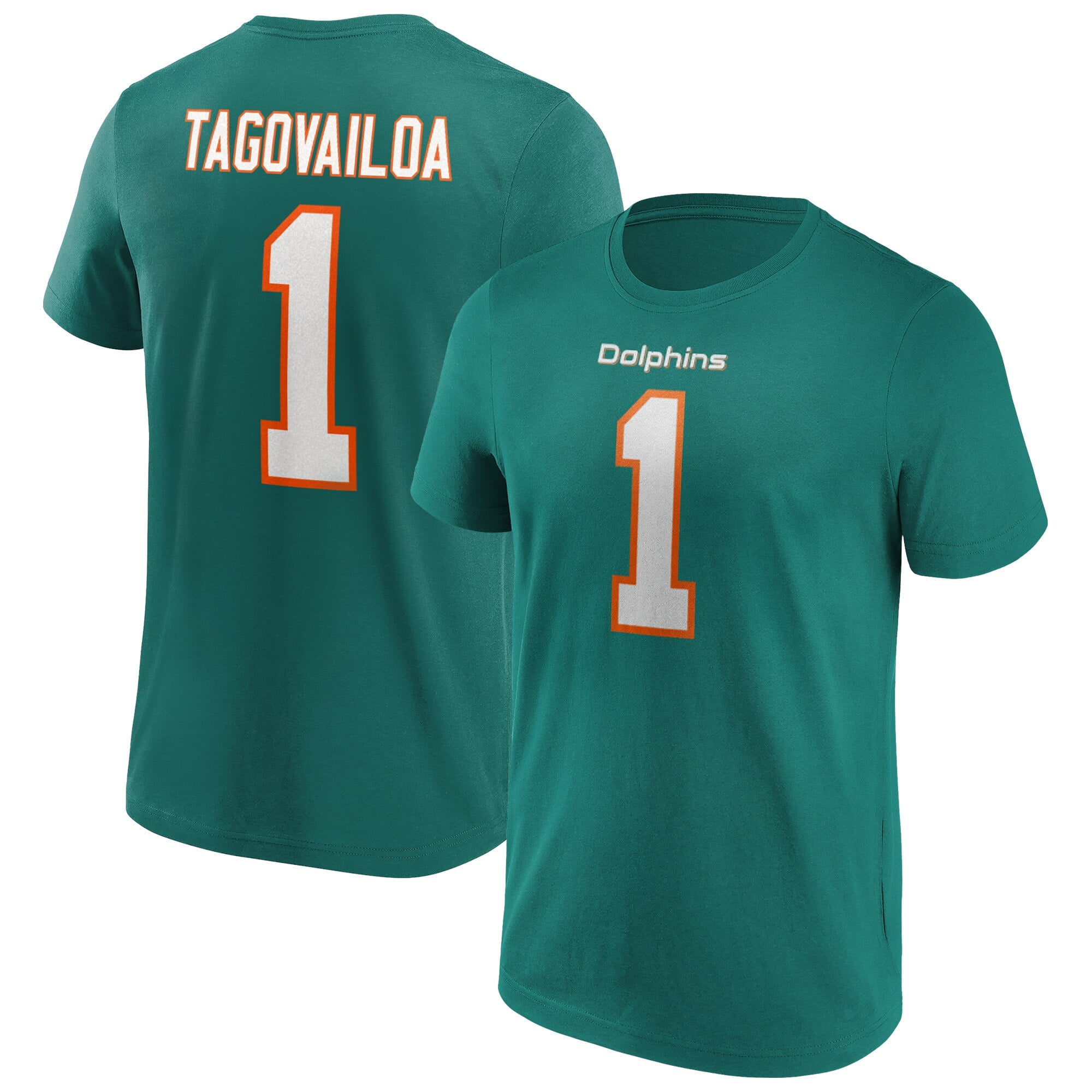 Maglietta con nome e numero della casa dei Miami Dolphins - Tua Tagovailoa - Uomo