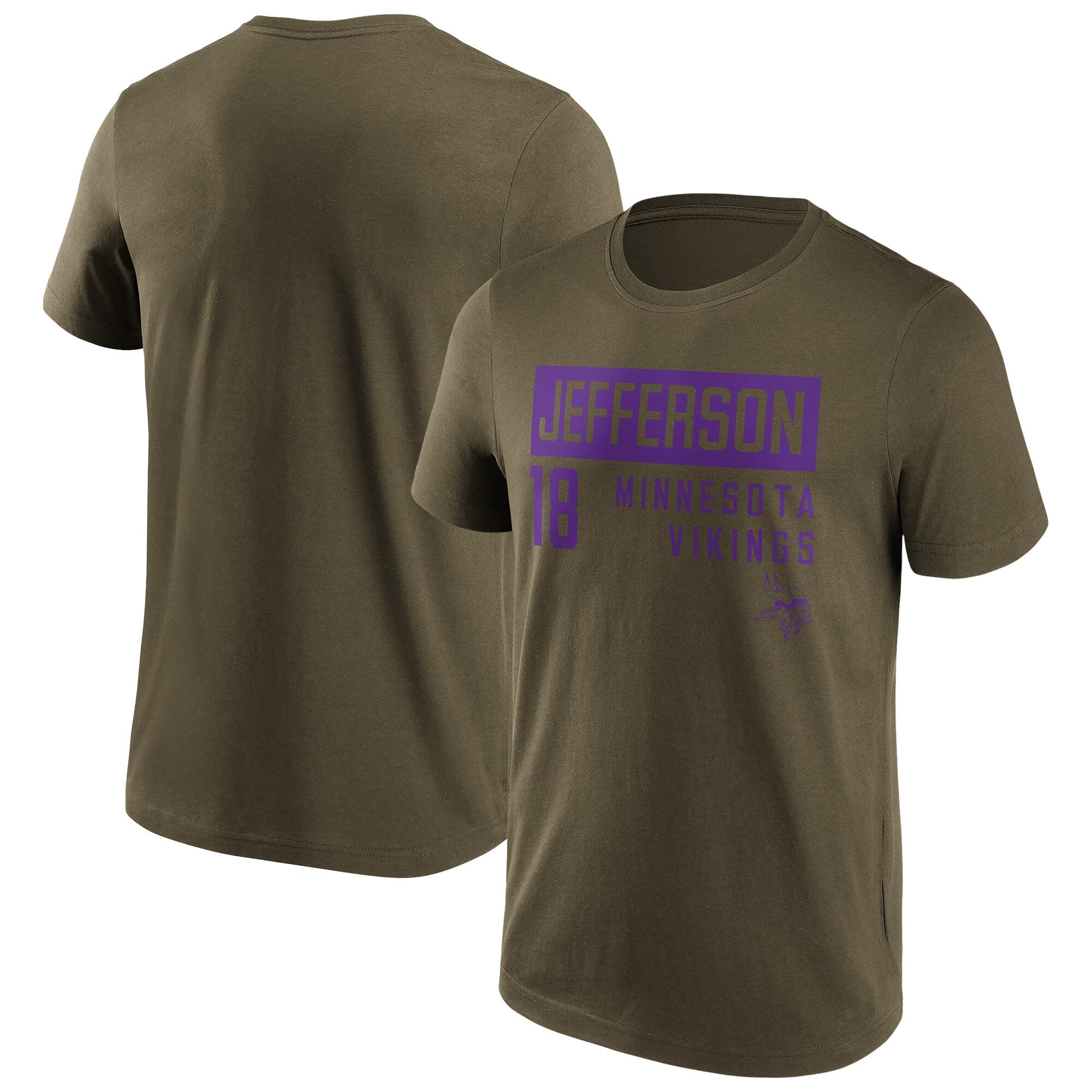 Camiseta con nombre y número de moda de los Minnesota Vikings - Justin Jefferson - Hombre