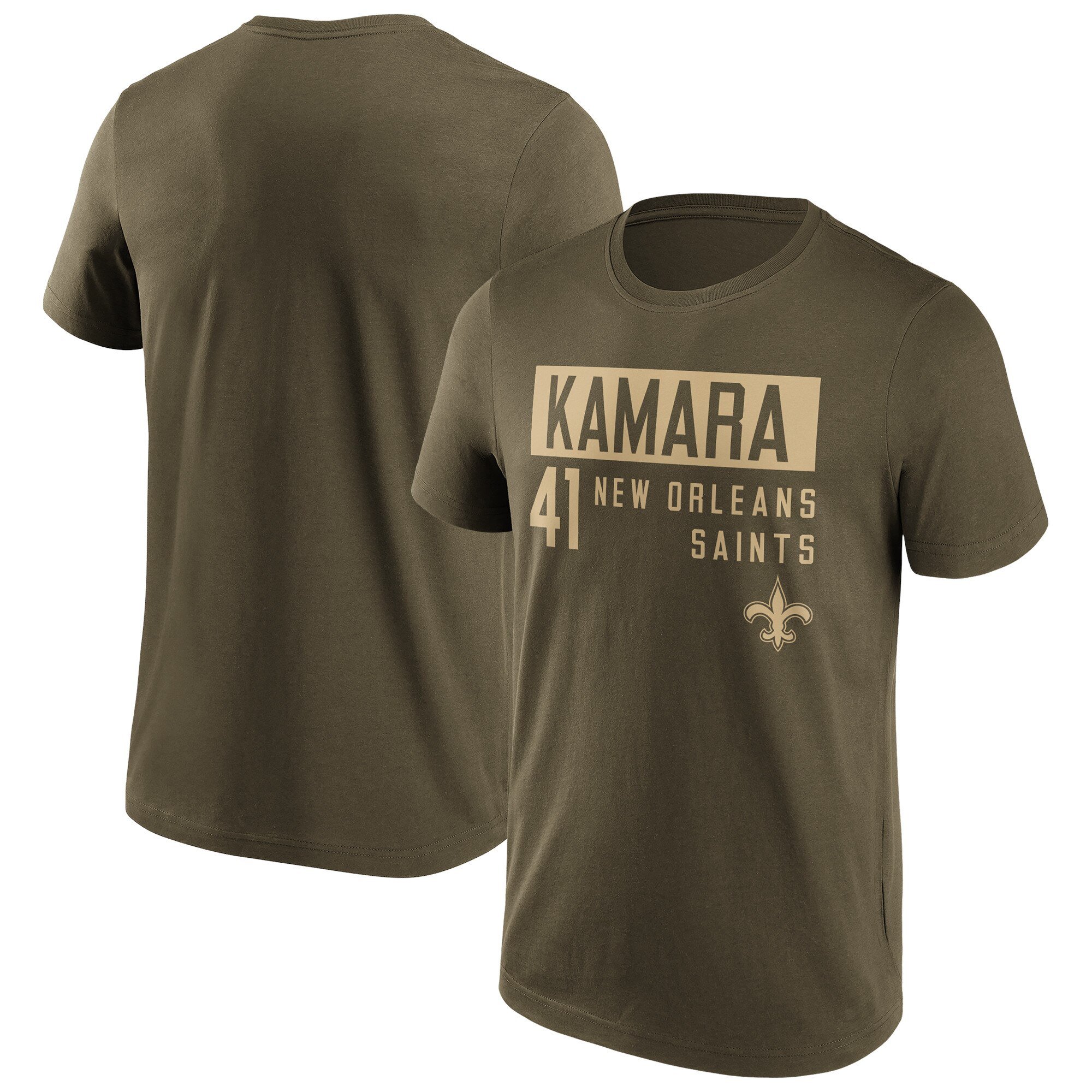 Maglietta con nome e numero alla moda dei New Orleans Saints - Alvin Kamara - Uomo