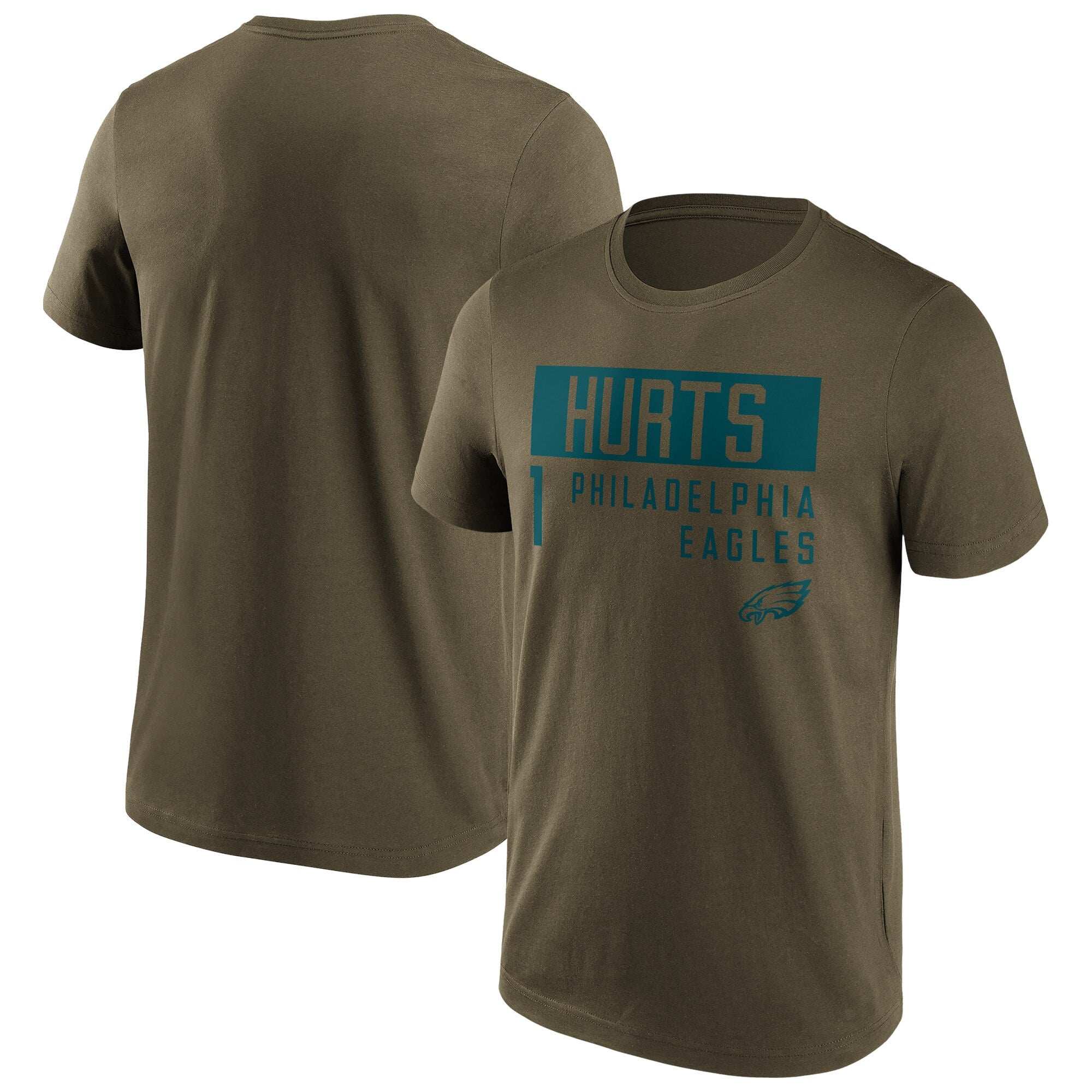 Camiseta de moda con nombre y número de los Philadelphia Eagles, Jalen Hurts, para hombre