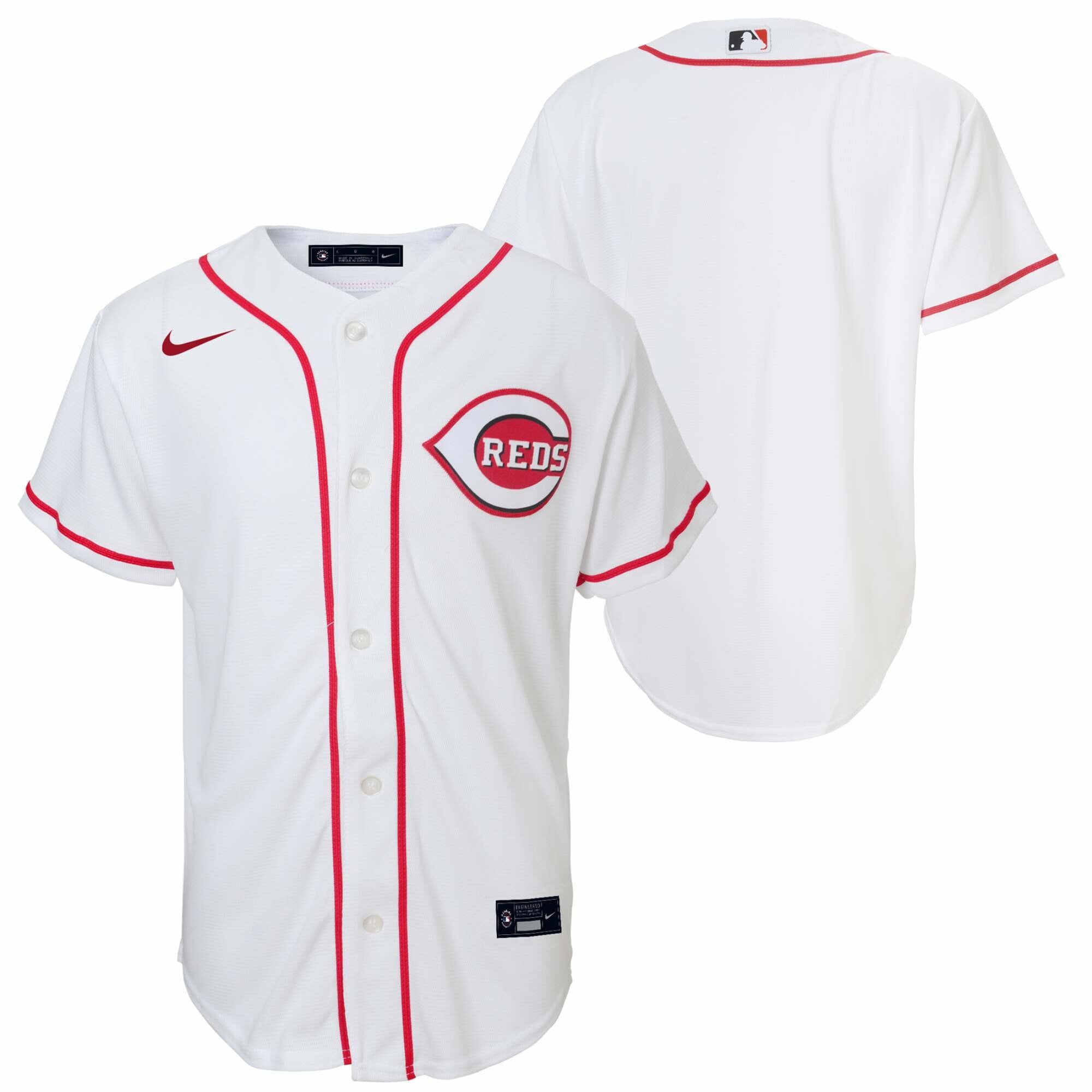 Cincinnati Reds Nike Official Replica Home Jersey – Youth