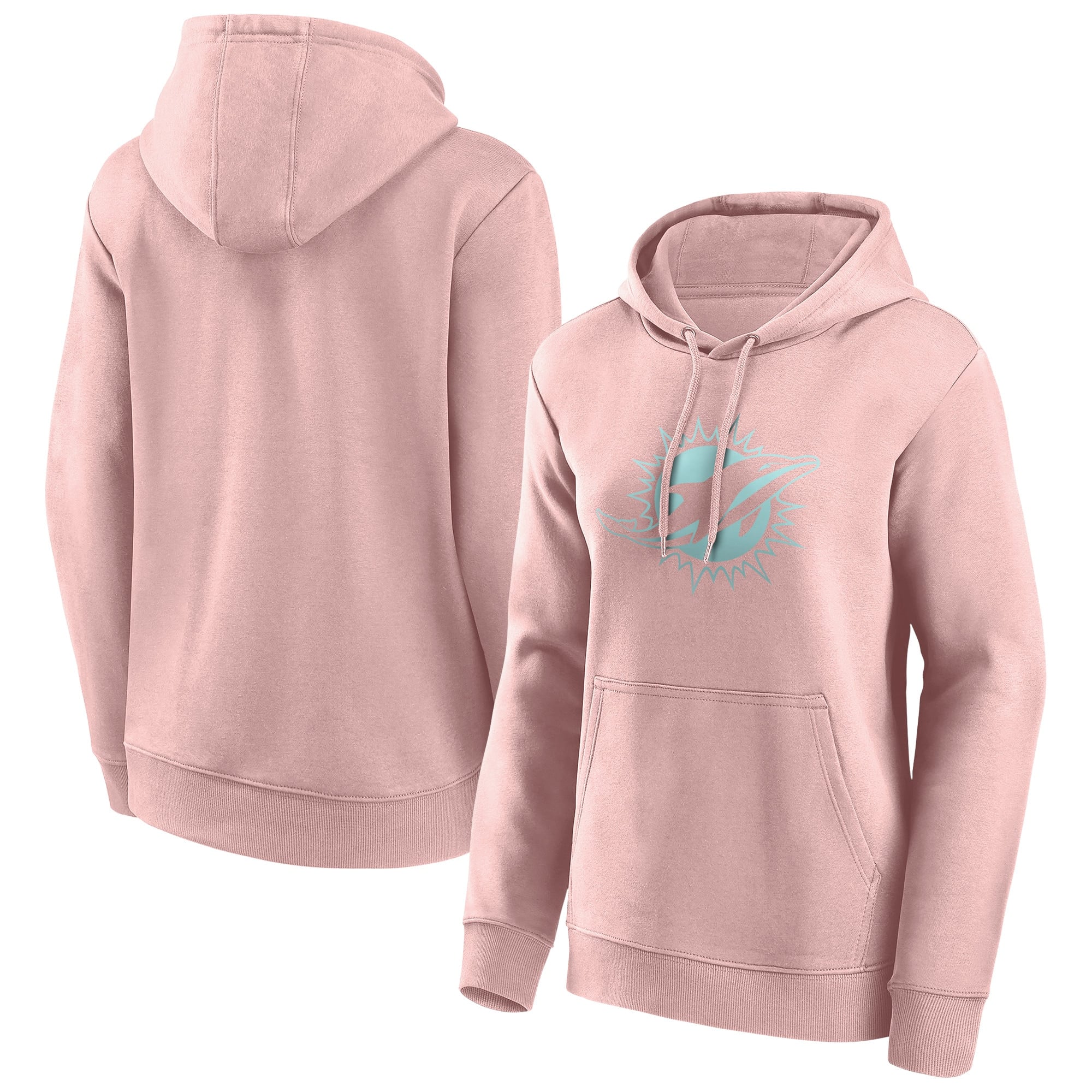 Sudadera con capucha Miami Dolphins Fashion Color Logo - Mujer