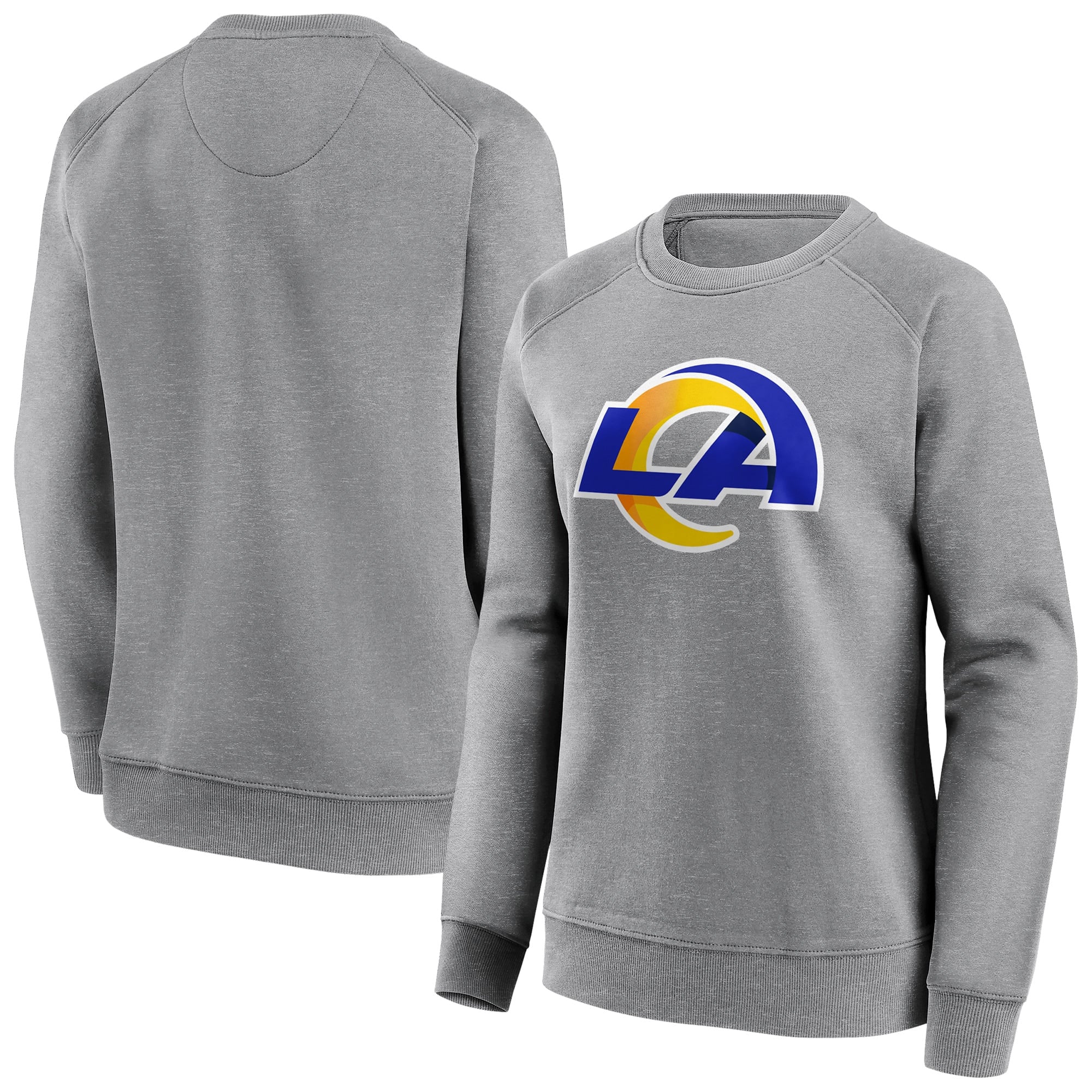 Sweat-shirt ras du cou à logo couleur neutre Rams de Los Angeles - Femme
