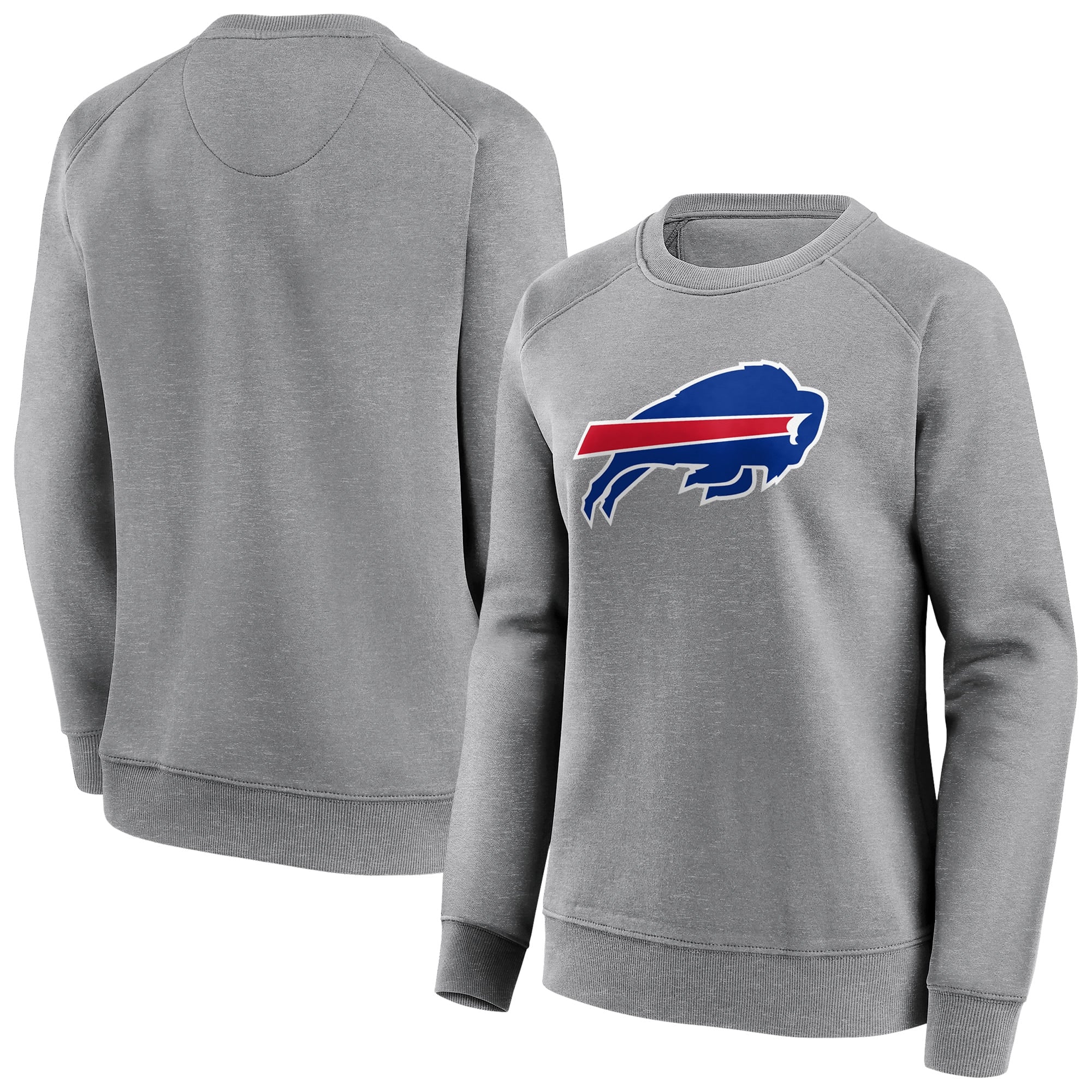 Sweat-shirt ras du cou à logo couleur neutre Bills de Buffalo - Femme