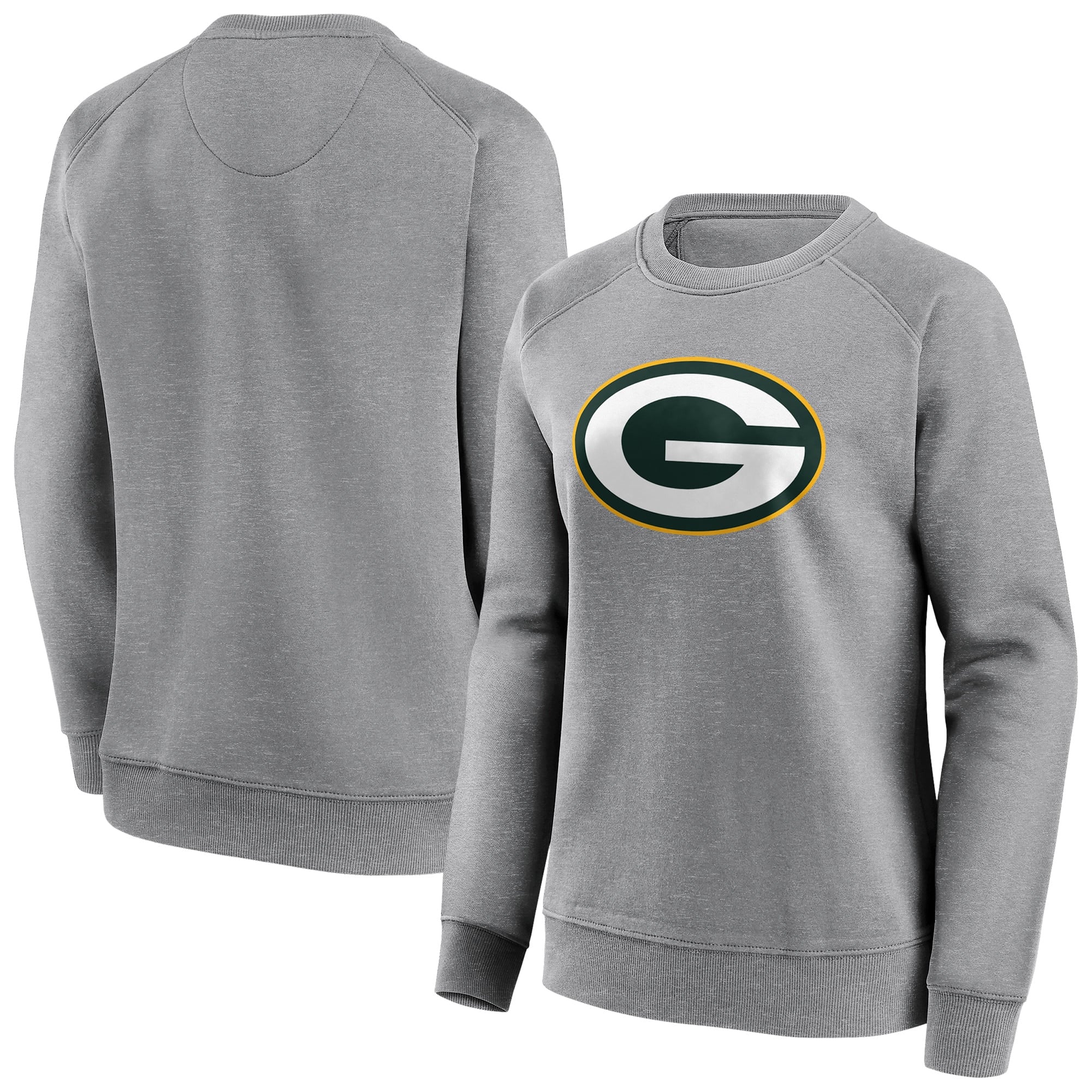 Green Bay Packers Neutral Colour Logo Crew Sweatshirt - Womens