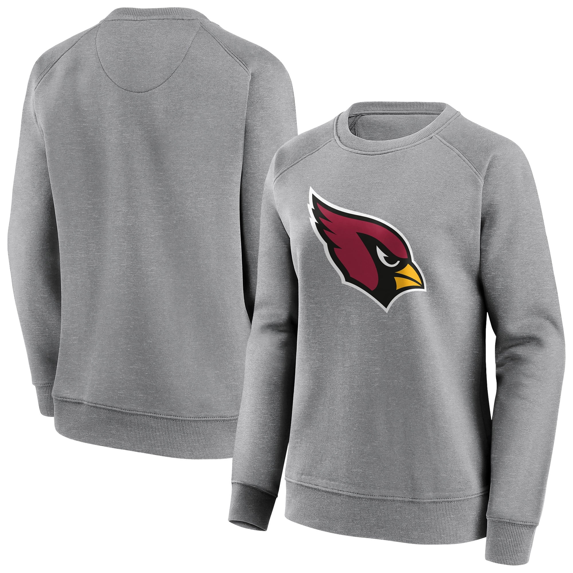 Sudadera con cuello redondo y logo de color neutro de los Arizona Cardinals - Mujer