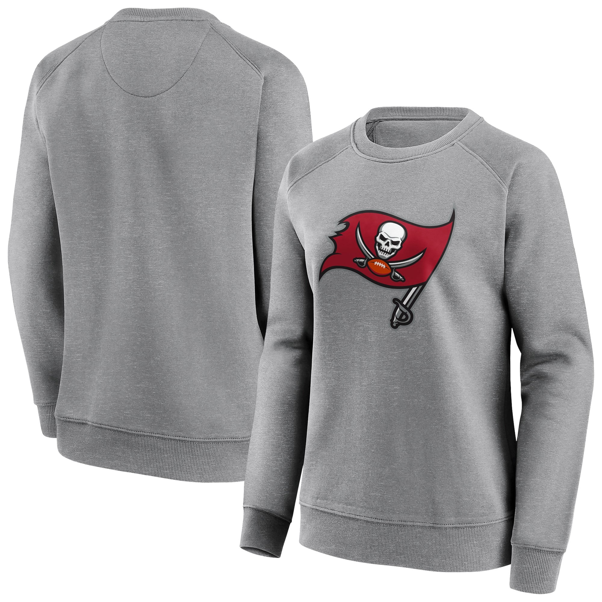 Sudadera con cuello redondo y logo de color neutro de los Tampa Bay Buccaneers - Mujer